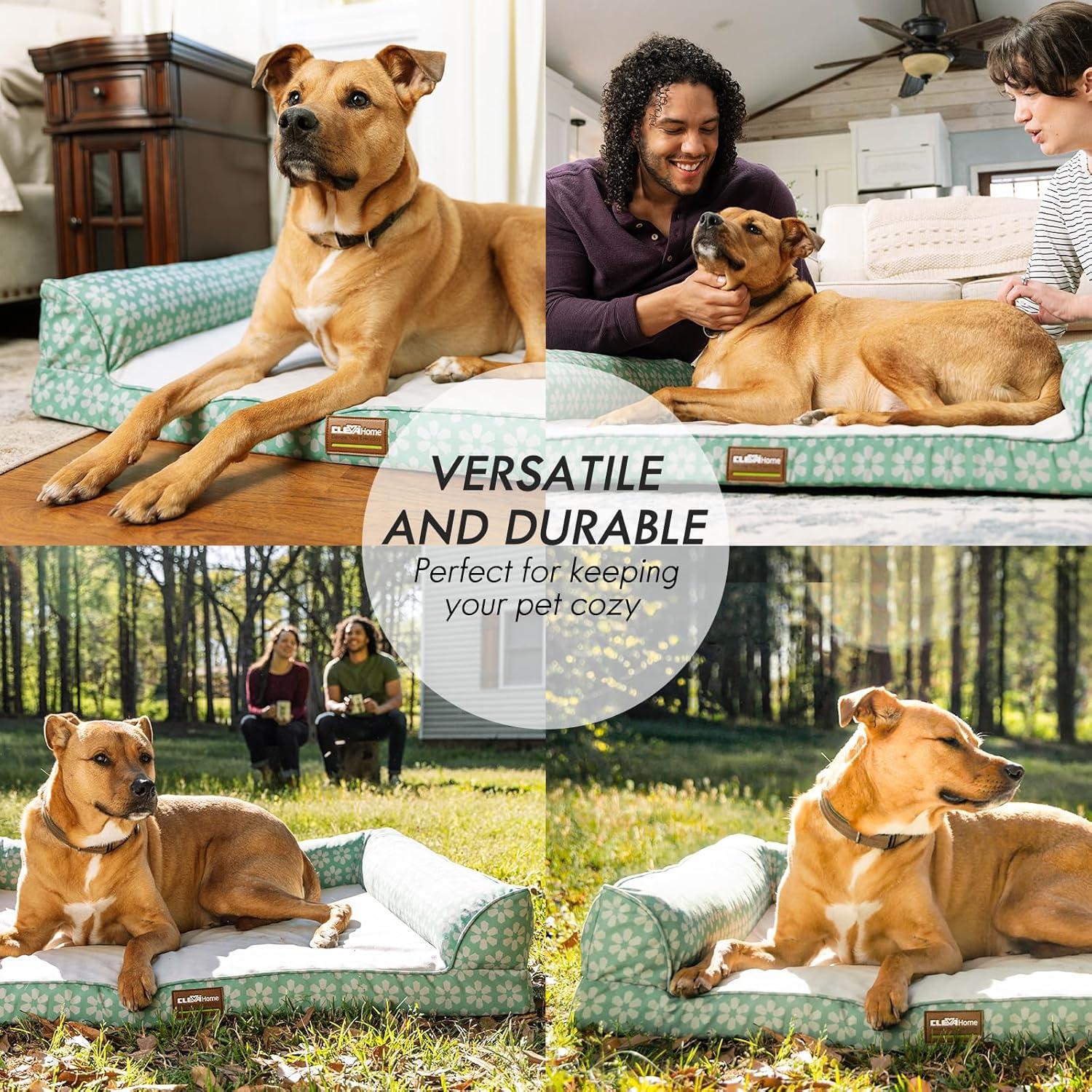 Cama Ortopédica para Perros ClevaHome 91x68cm Impermeable