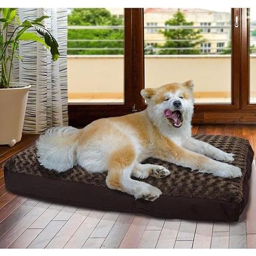 Cama para Perros Furhaven Grande Chocolate con Funda Lavable