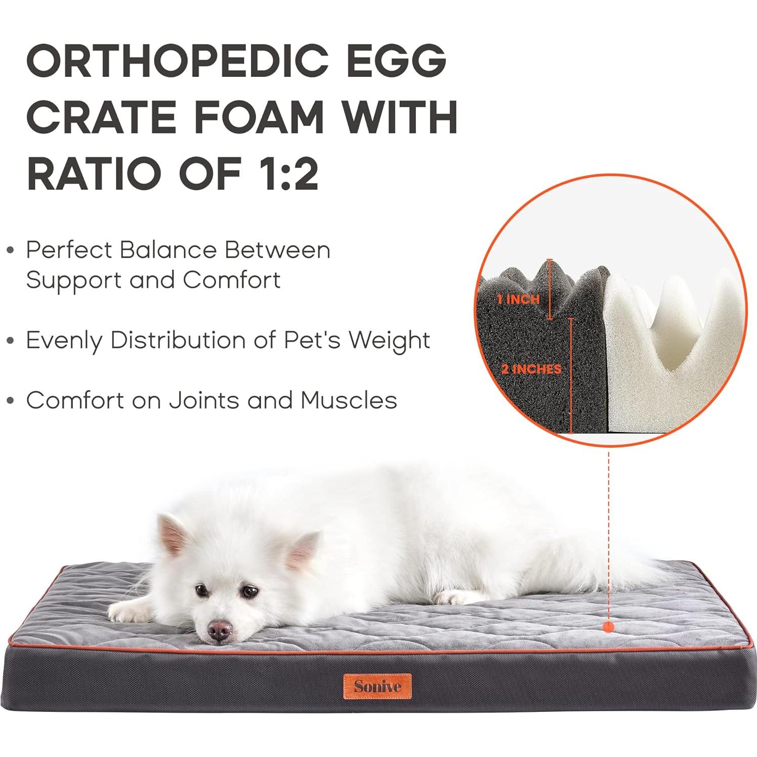 Cama Ortopédica para Perros y Gatos Sonive Grande 89x56cm