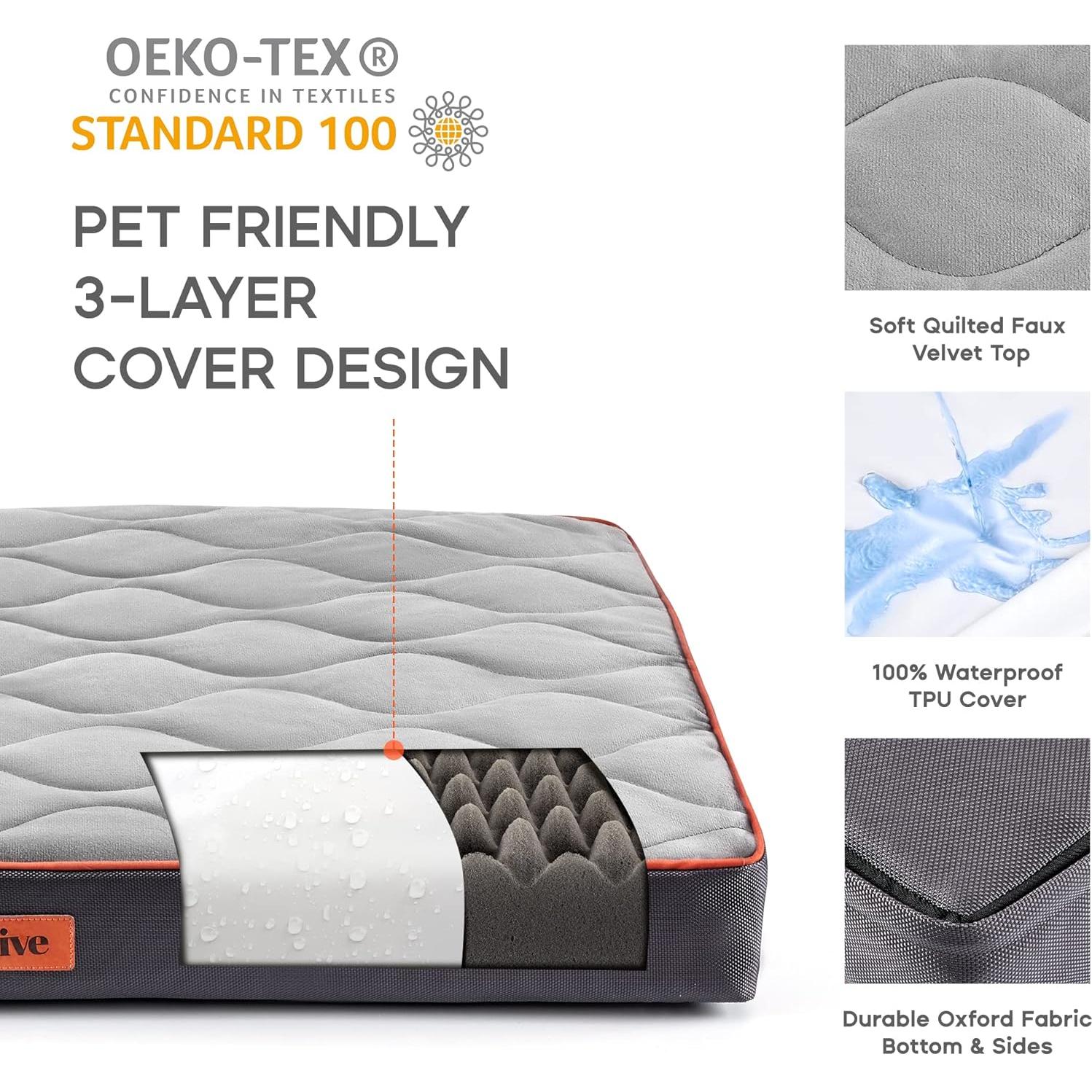 Cama Ortopédica para Perros y Gatos Sonive Grande 89x56cm