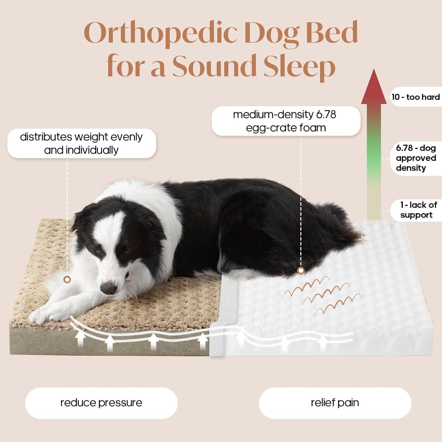 Cama para Perros Mediana SOFTMATE con Espuma Ortopédica 76x51cm