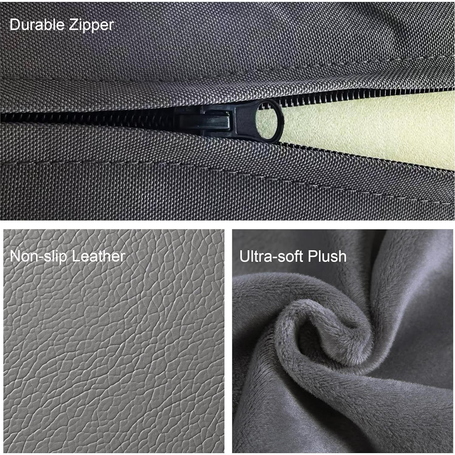 Cama ortopédica para perros grandes Vomiliku 91x68cm gris