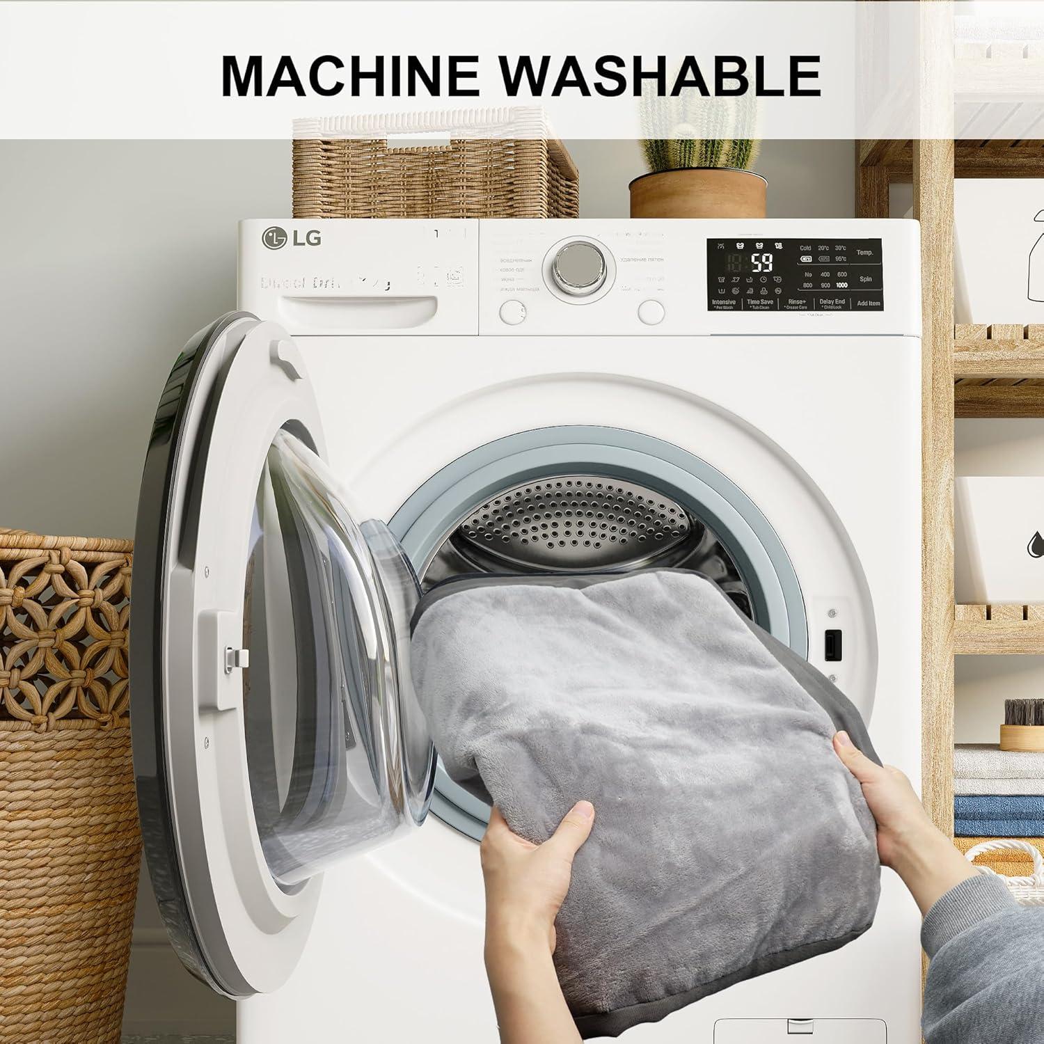 Cama ortopédica para perros grandes Vomiliku 91x68cm gris