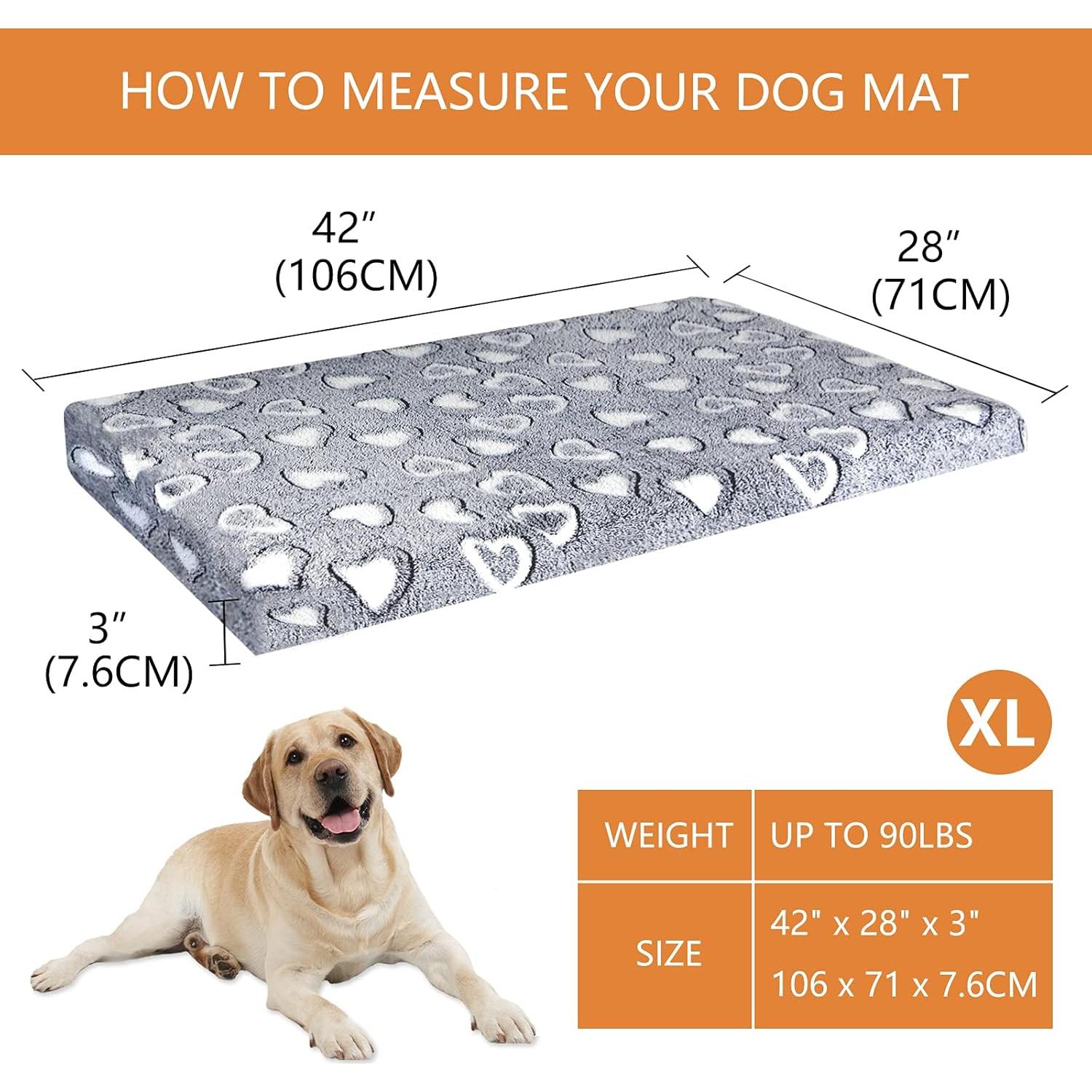 Cama para Perro VANKEAN XXL Impermeable Reversible Gris