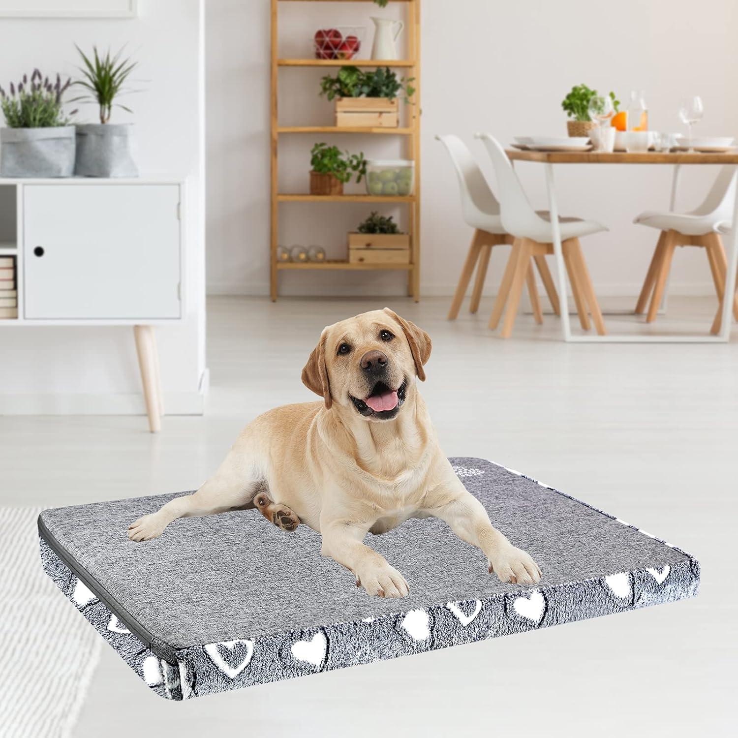 Cama para Perro VANKEAN XXL Impermeable Reversible Gris