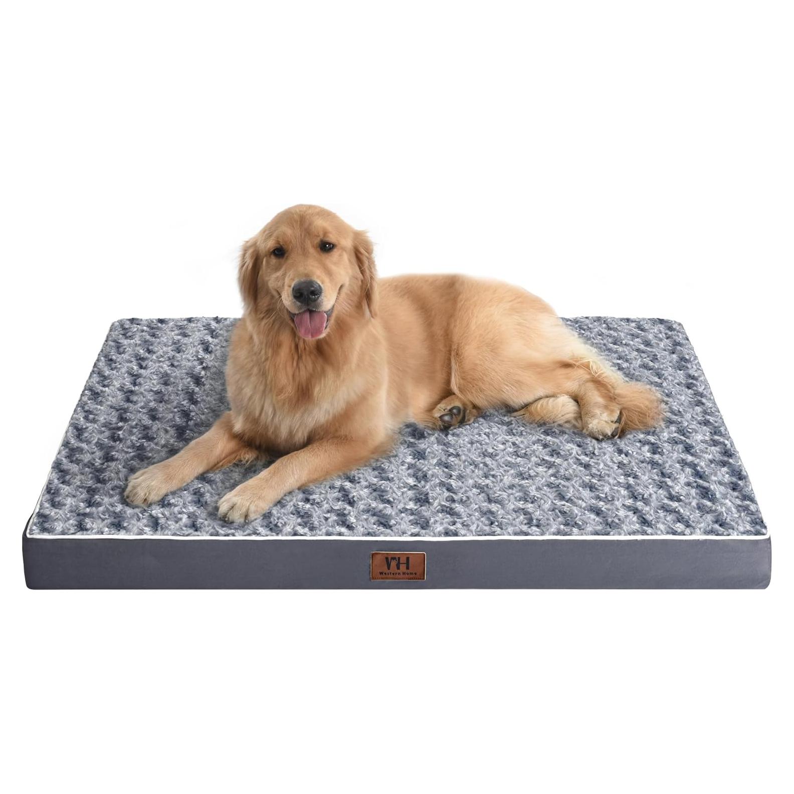 Cama para Perros Grande Western Home WH Ortopédica Impermeable