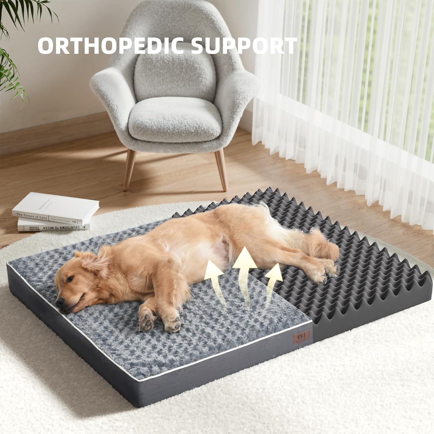 Cama para Perros Grande Western Home WH Ortopédica Impermeable