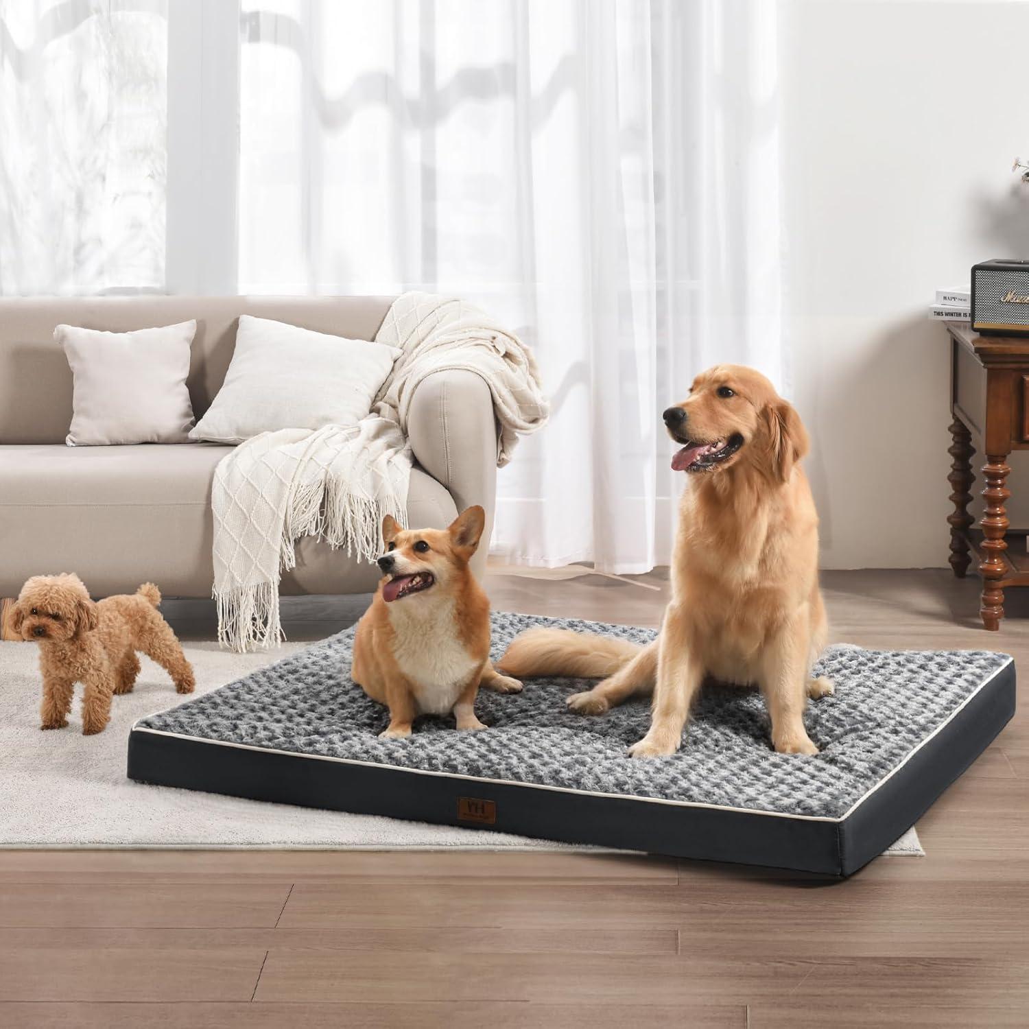 Cama para Perros Grande Western Home WH Ortopédica Impermeable