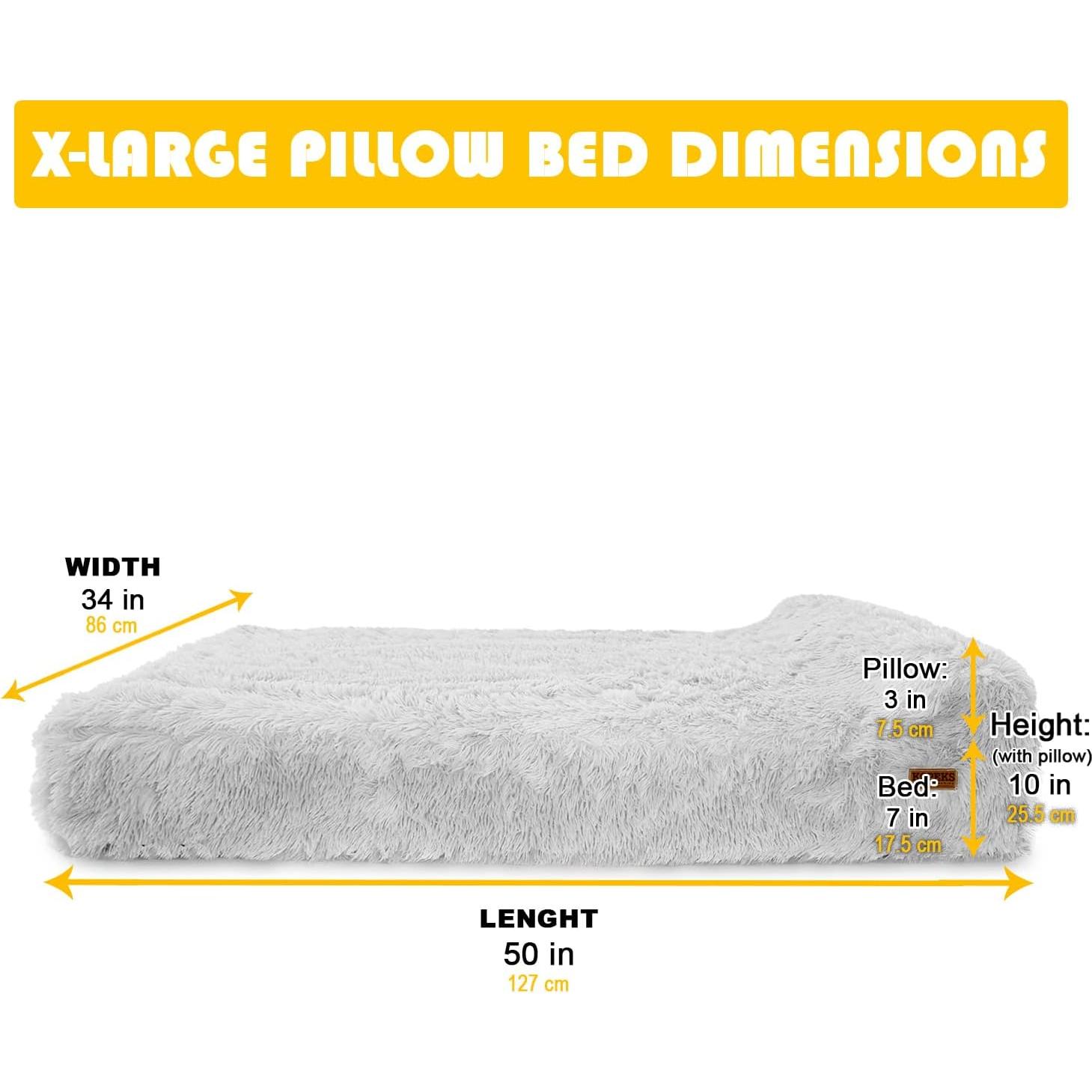 Cama para Perros KOPEKS XL Ortopédica Espuma Viscoelástica 127x86cm