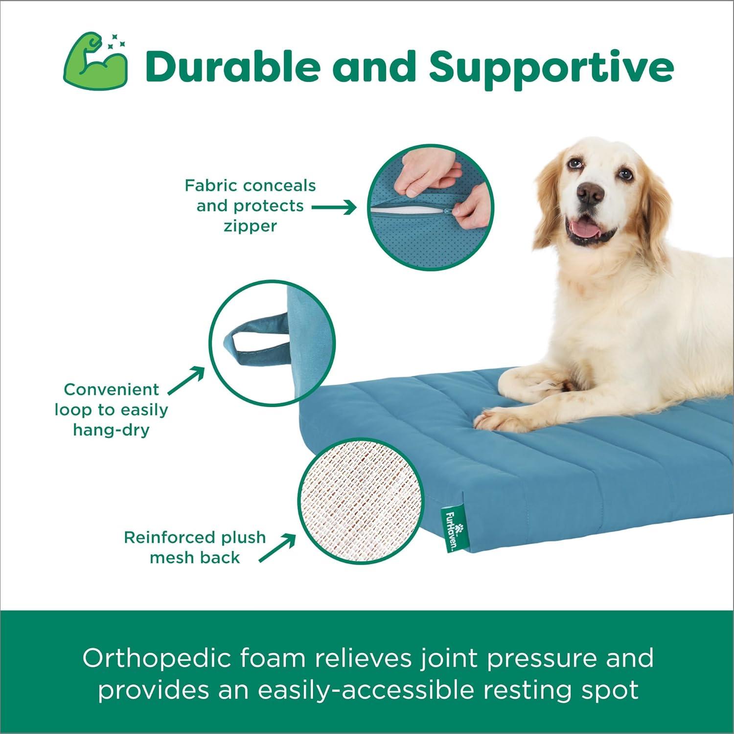 Cama ortopédica para perros FurHaven - Mediana, Laguna