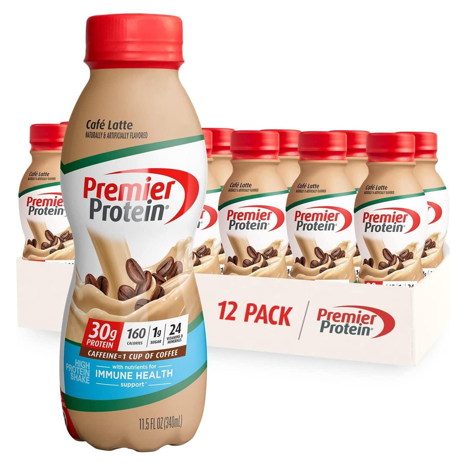 Batido de Proteína Premier Nutrition Café Latte 30g 340ml Pack 12