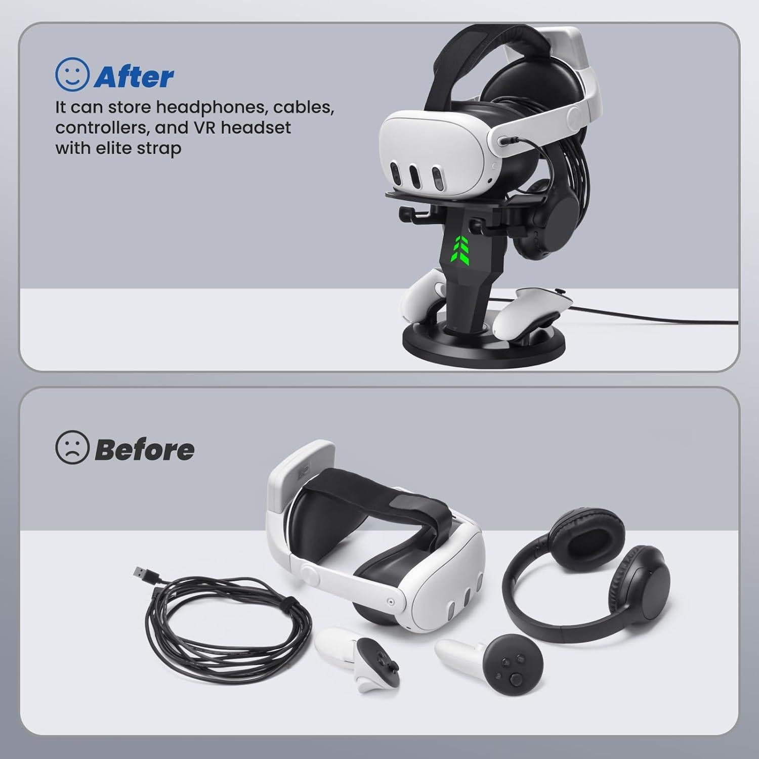 Dock de Carga VR Lampelc C1Pro para Meta Quest 3S/3/2