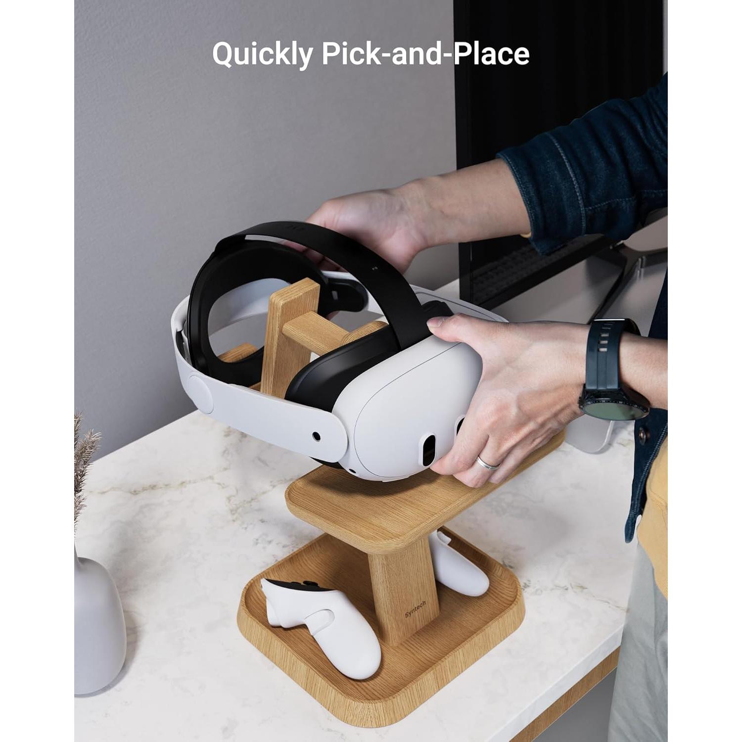 Soporte VR de Madera Syntech para Meta Quest 3/2 y Pico 4