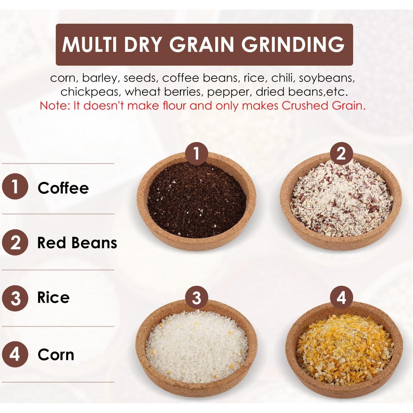 Molino de Maíz Manual Moongiantgo Hierro Fundido 2.5kg