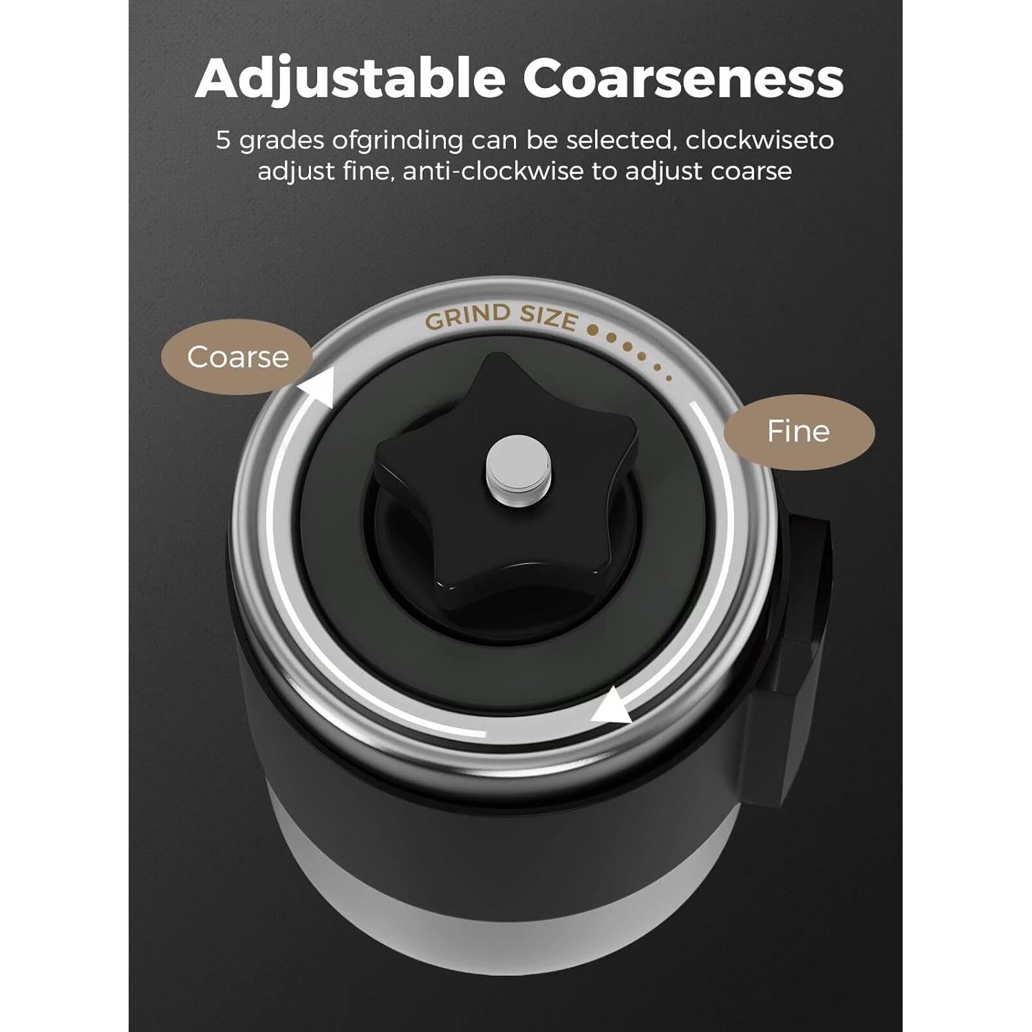 Molino de Café Manual SimCoker Acero Inoxidable 300g