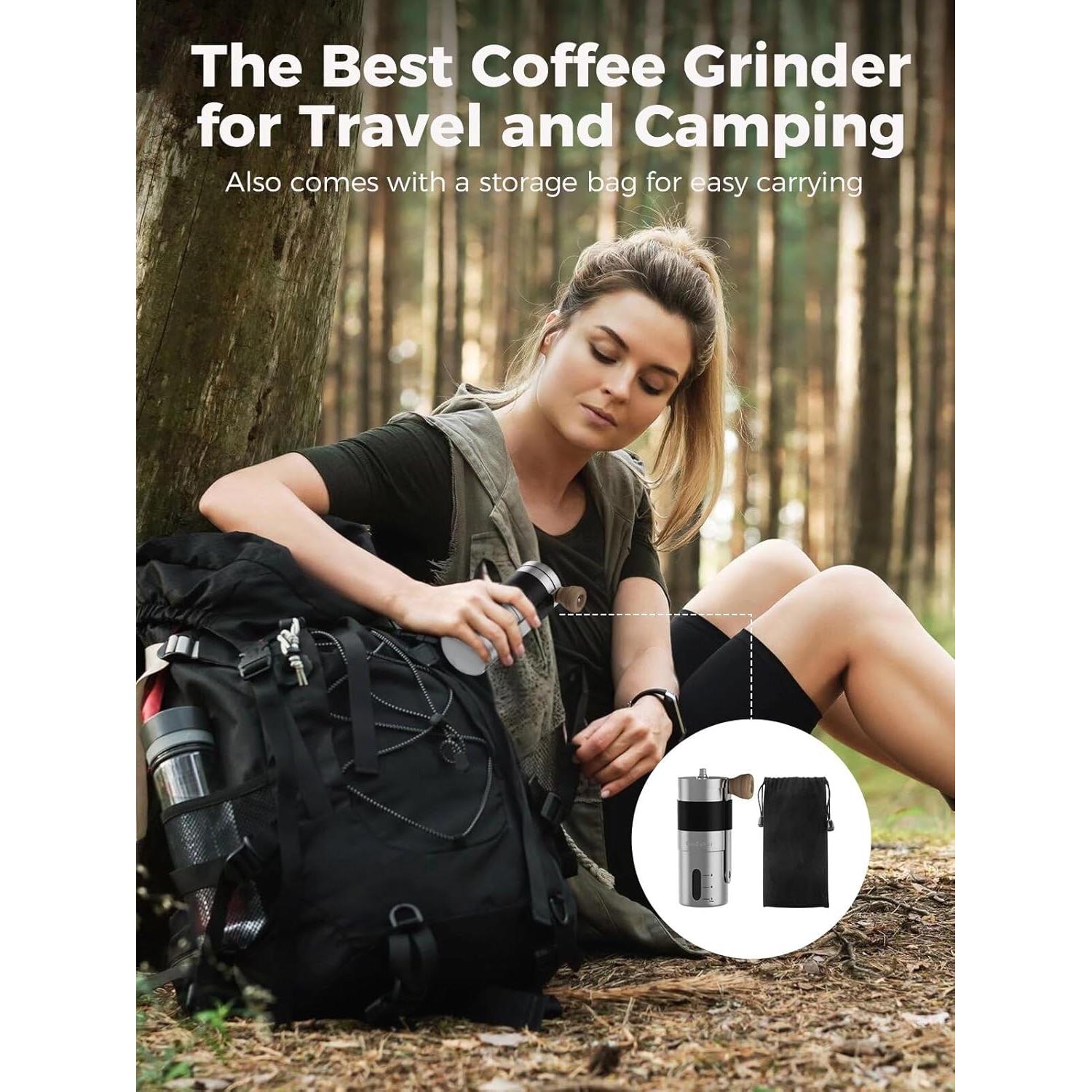 Molino de Café Manual SimCoker Acero Inoxidable 300g