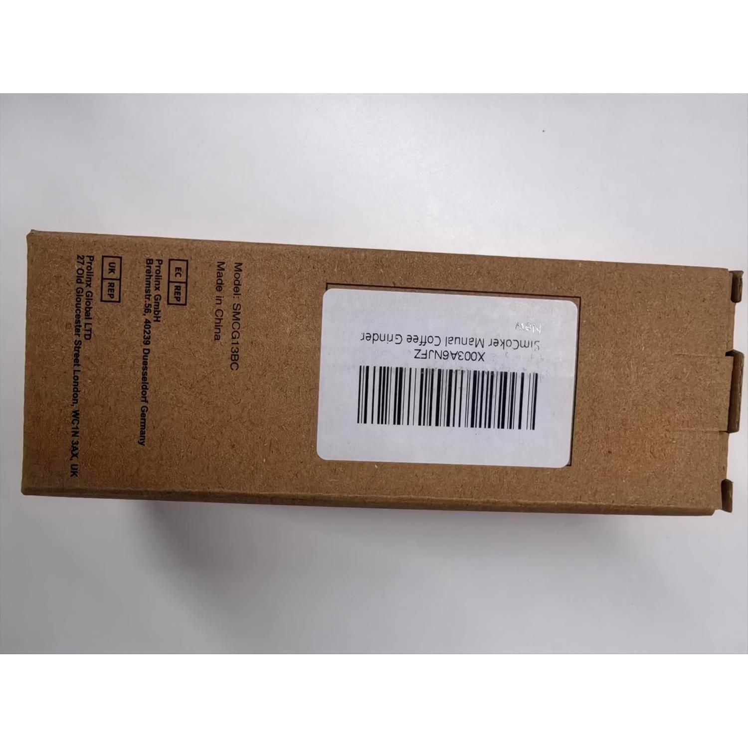 Molino de Café Manual SimCoker Acero Inoxidable 300g