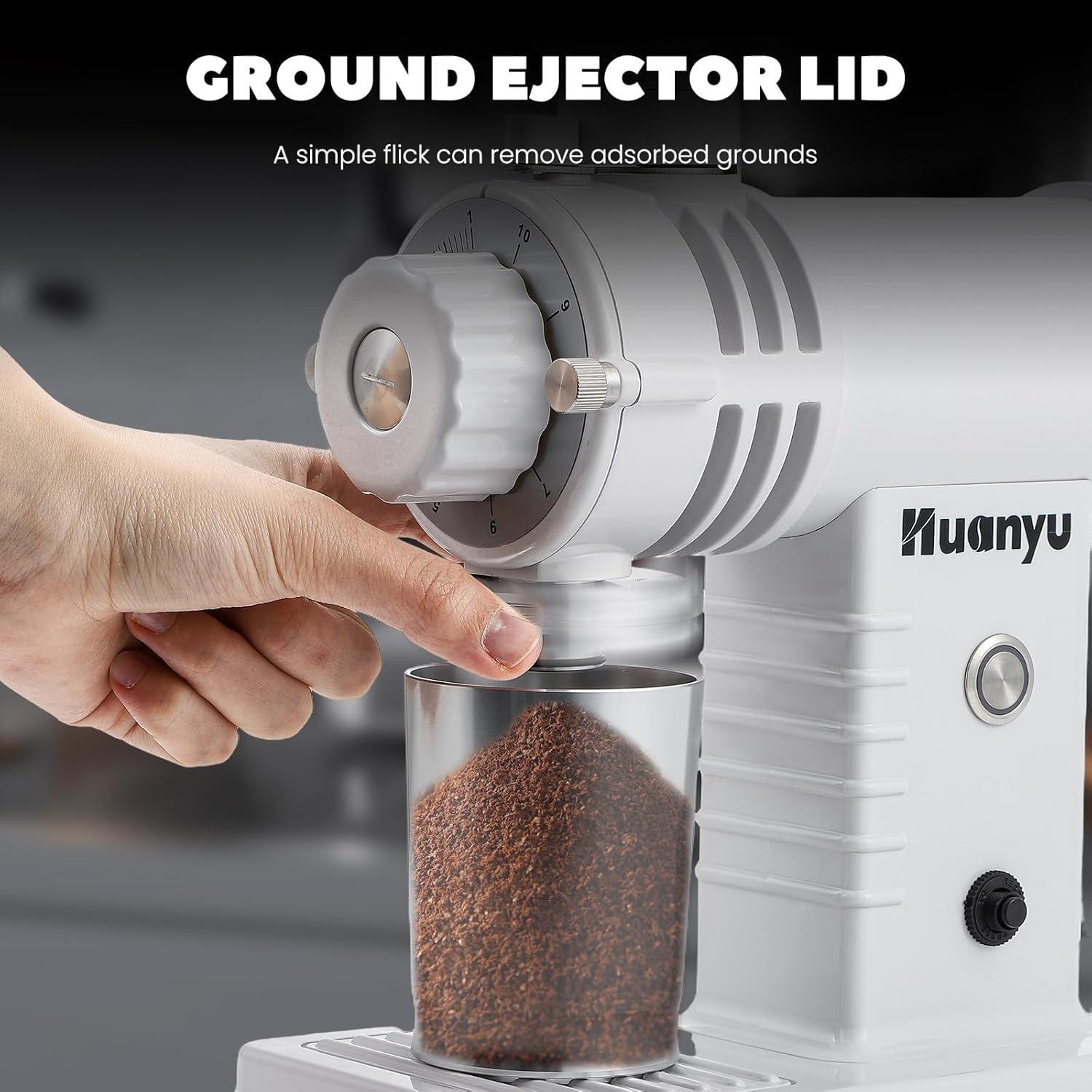 Molino de Café Eléctrico Huanyu BP con Muela de Titanio 226g