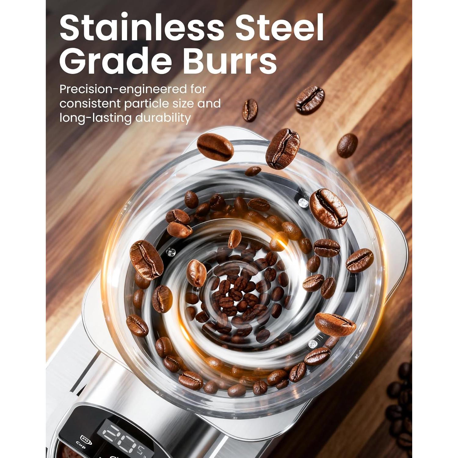 Molinillo de café eléctrico Olayks con muelas cónicas 2.31 kg