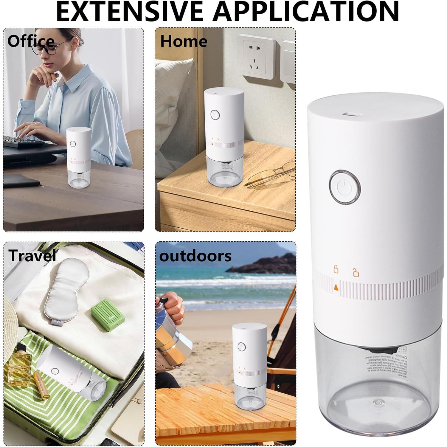 Molinillo de Café Eléctrico Portátil MOSYONE Blanco 0.49kg