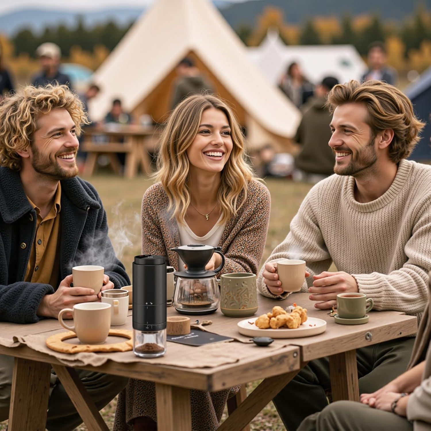 Molino de café eléctrico portátil OUUTIIOL 25g 38 configuraciones