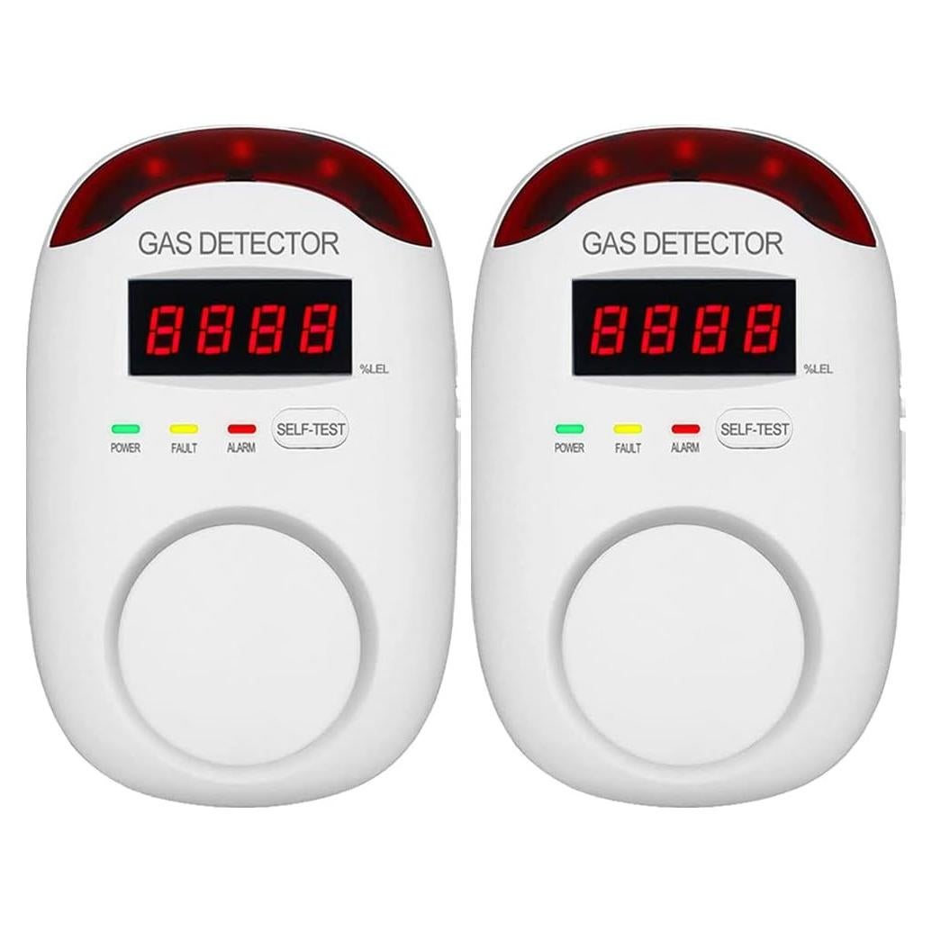 Detector de Gas Natural KH Alert WA886 Alarma Doble 220V
