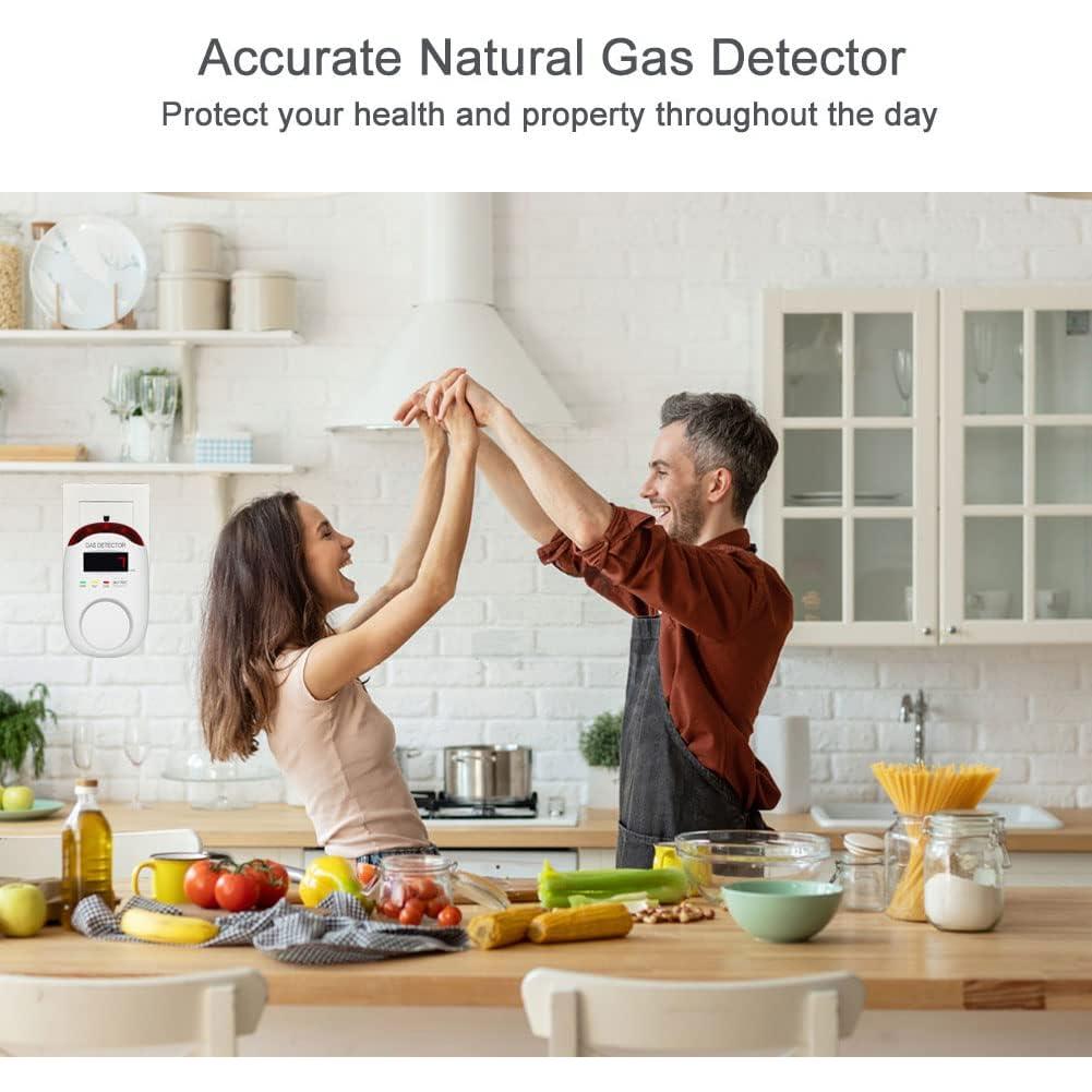 Detector de Gas Natural KH Alert WA886 Alarma Doble 220V