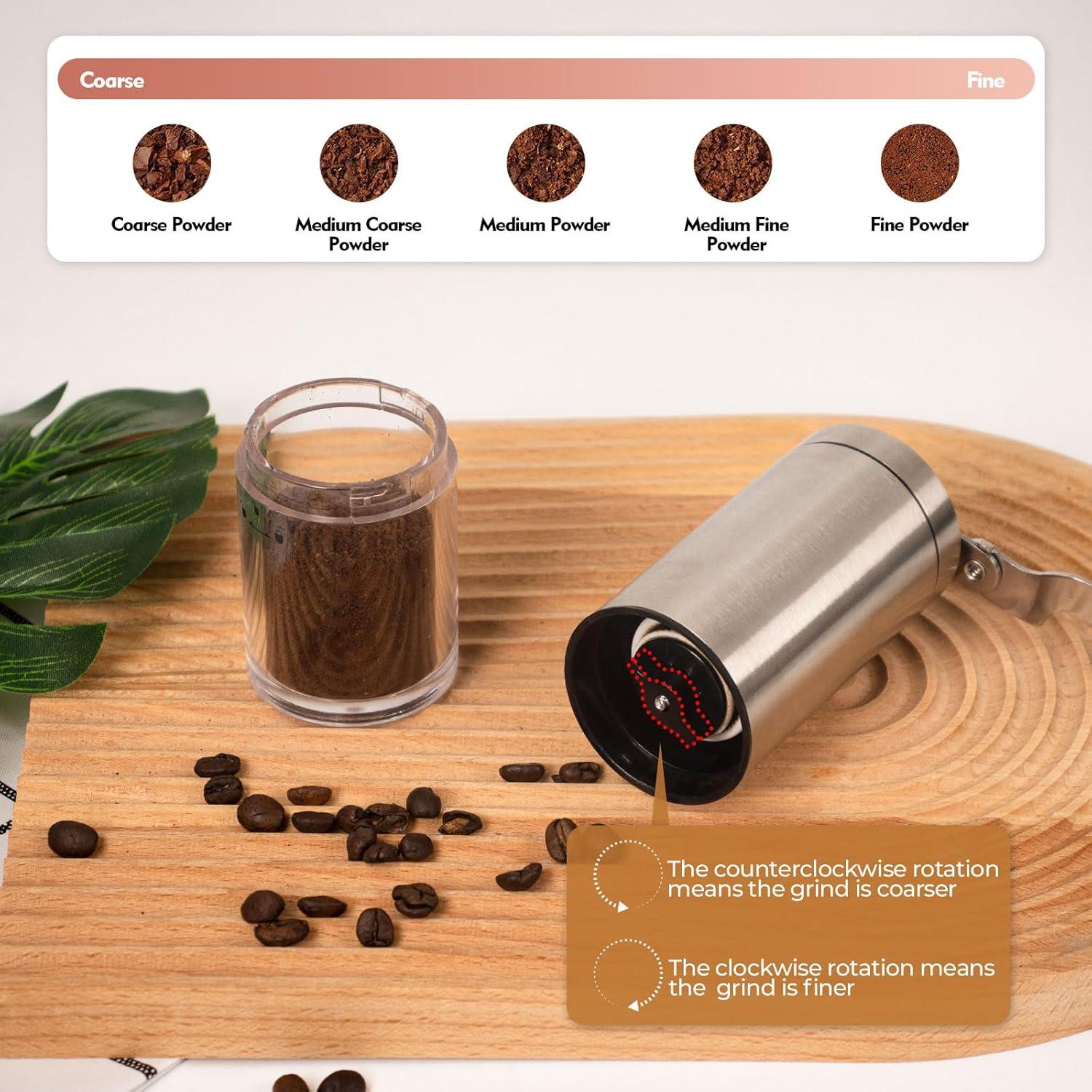 Juego de Moka Pot 7 en 1 Vaolvpant 150ml Portátil