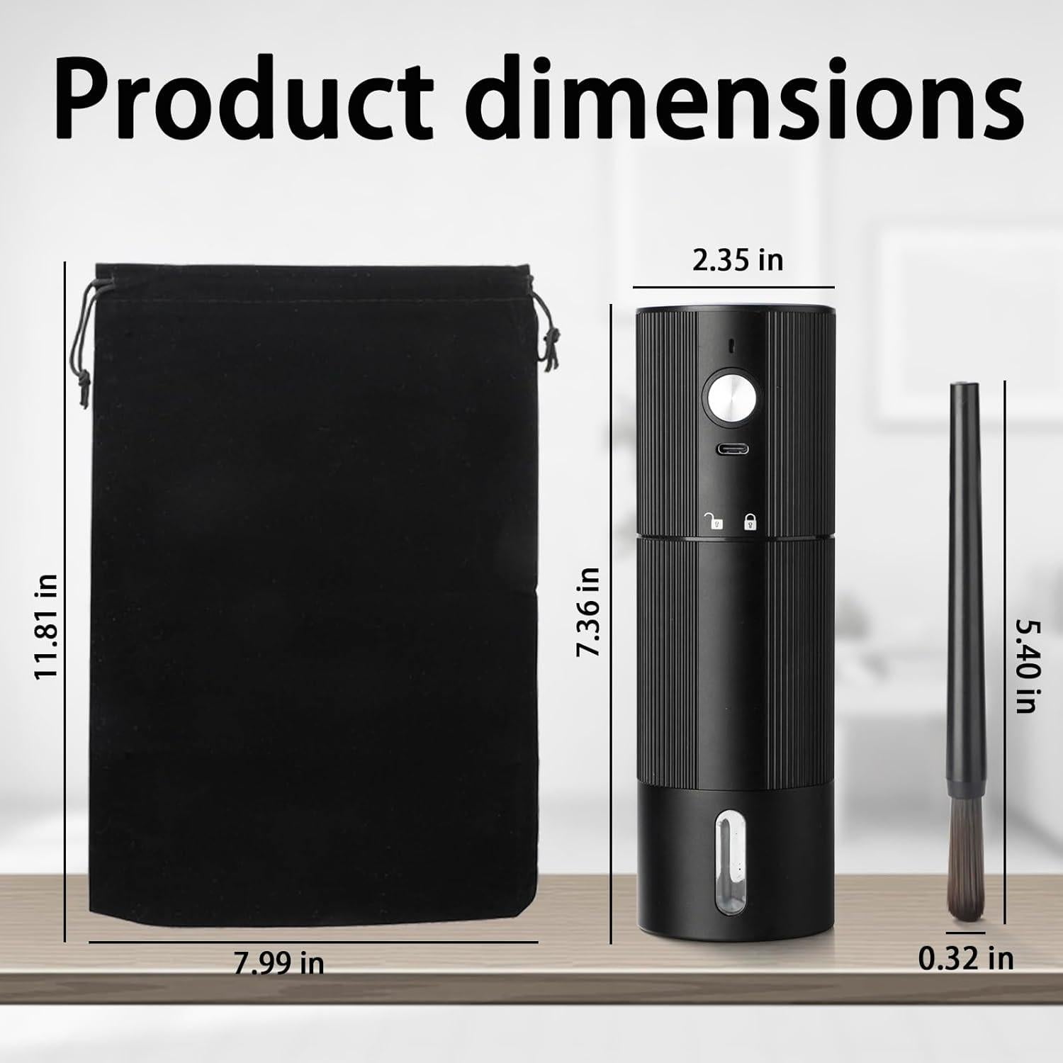 Molino de Café Eléctrico YUHWYI Portátil 45 Ajustes Inalámbrico