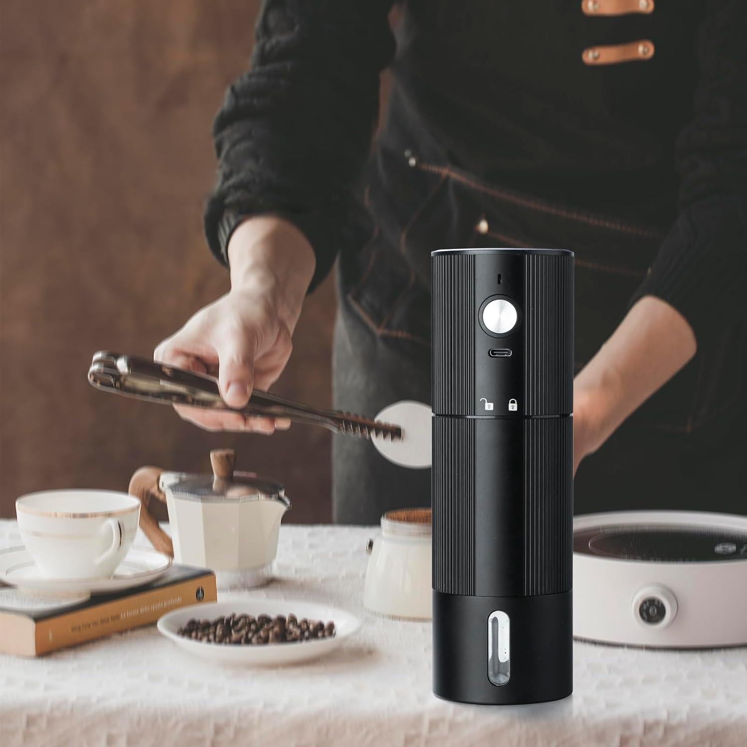 Molino de Café Eléctrico YUHWYI Portátil 45 Ajustes Inalámbrico