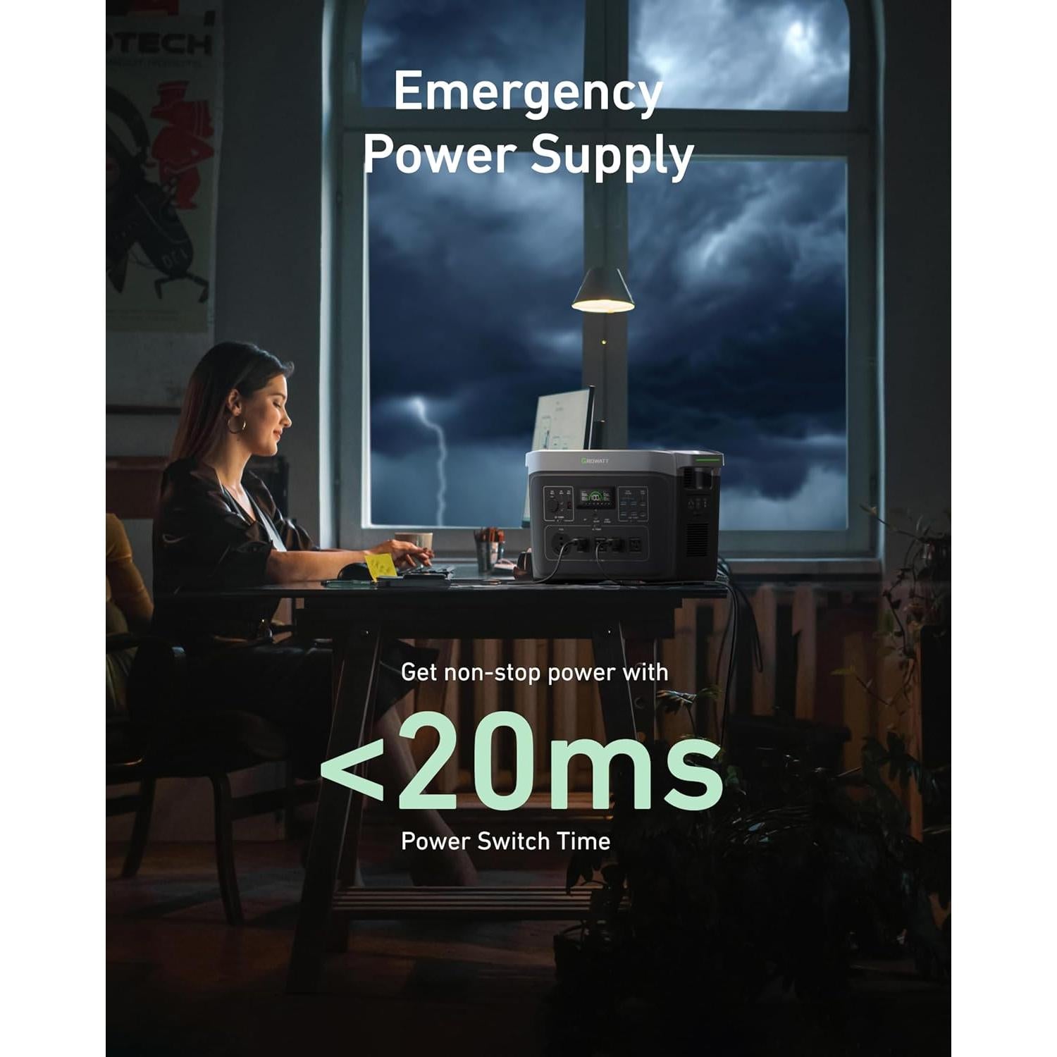 Generador Solar Portátil GROWATT INFINITY 2000 PRO 2400W