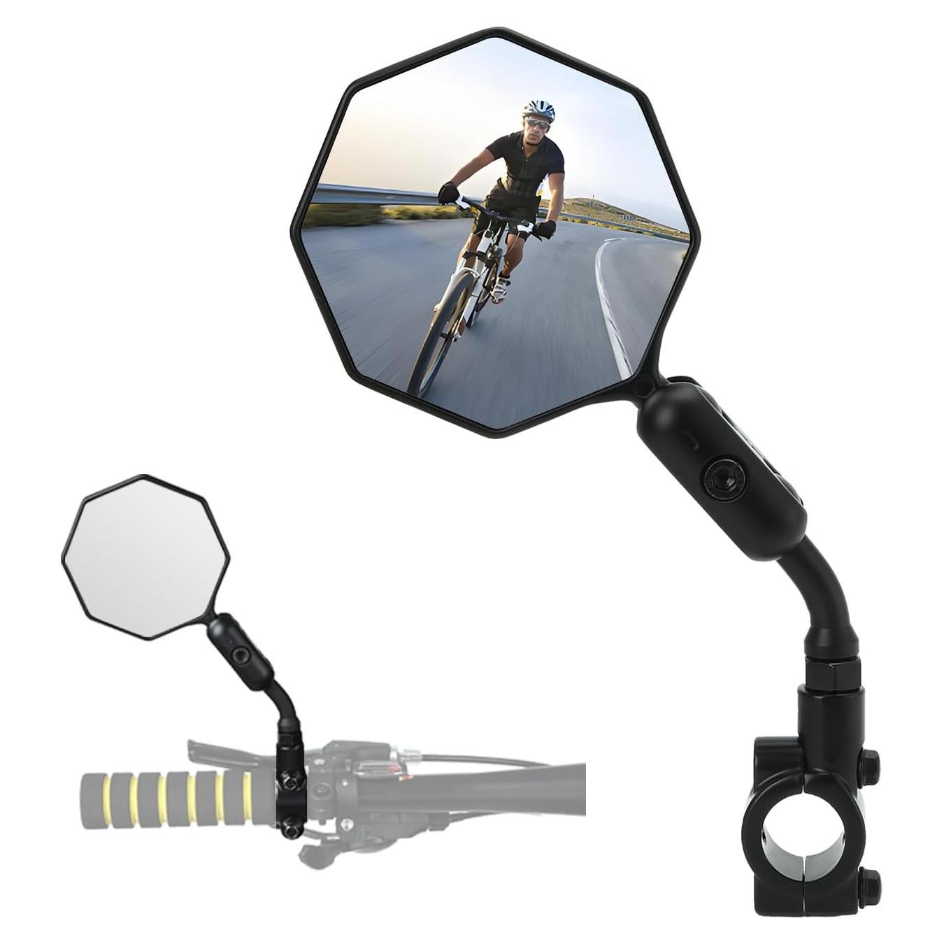 Espejo Retrovisor de Bicicleta SHEJISI MR202B-1 Ajustable 360°