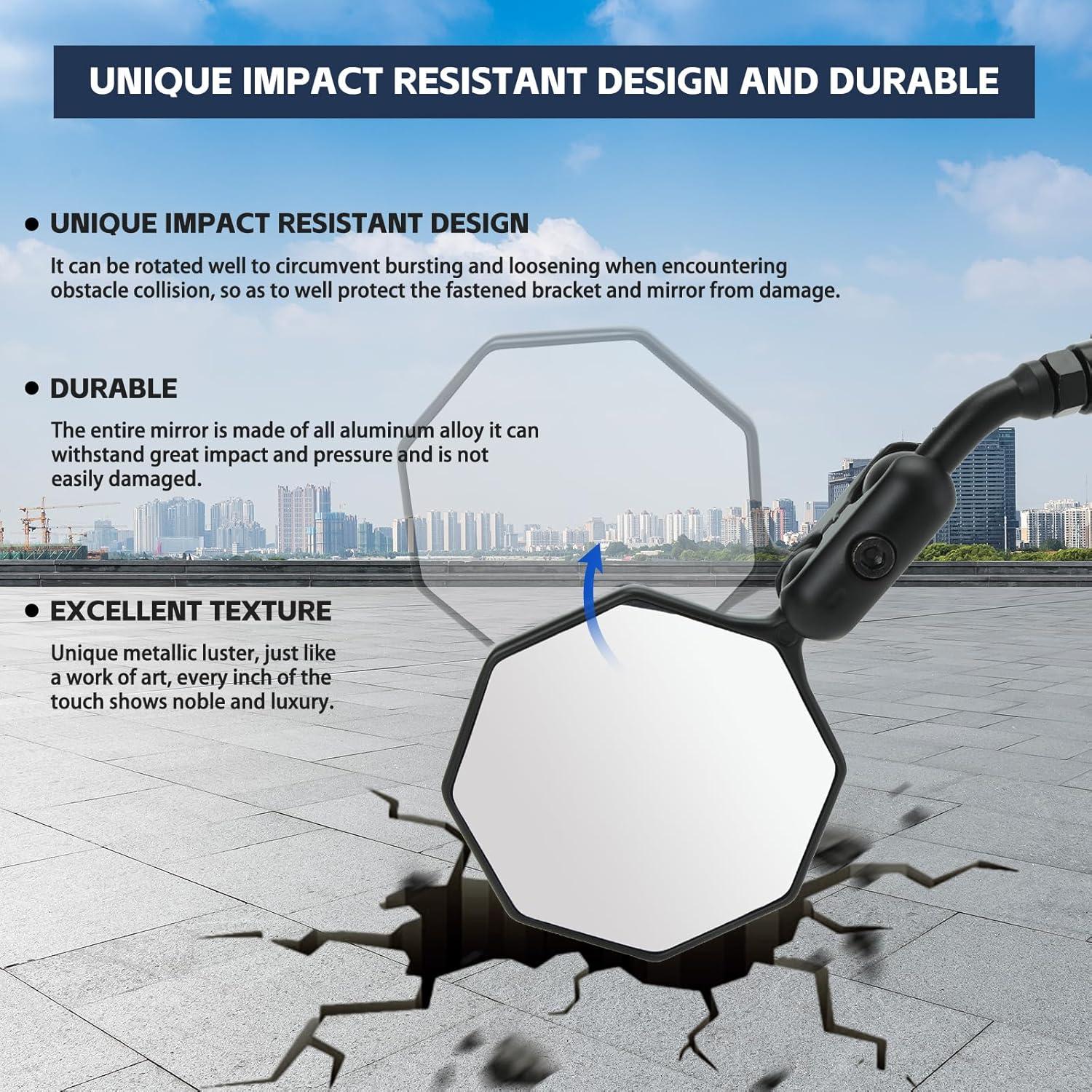 Espejo Retrovisor de Bicicleta SHEJISI MR202B-1 Ajustable 360°