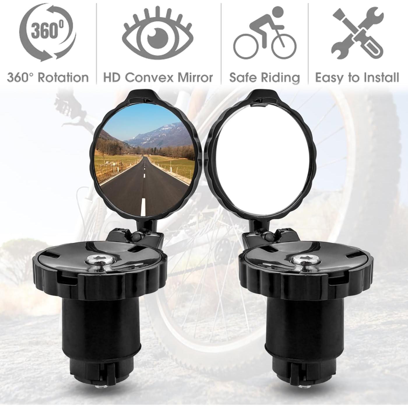 Espejos Retrovisores Plegables Mesee para Manillar de Bicicleta