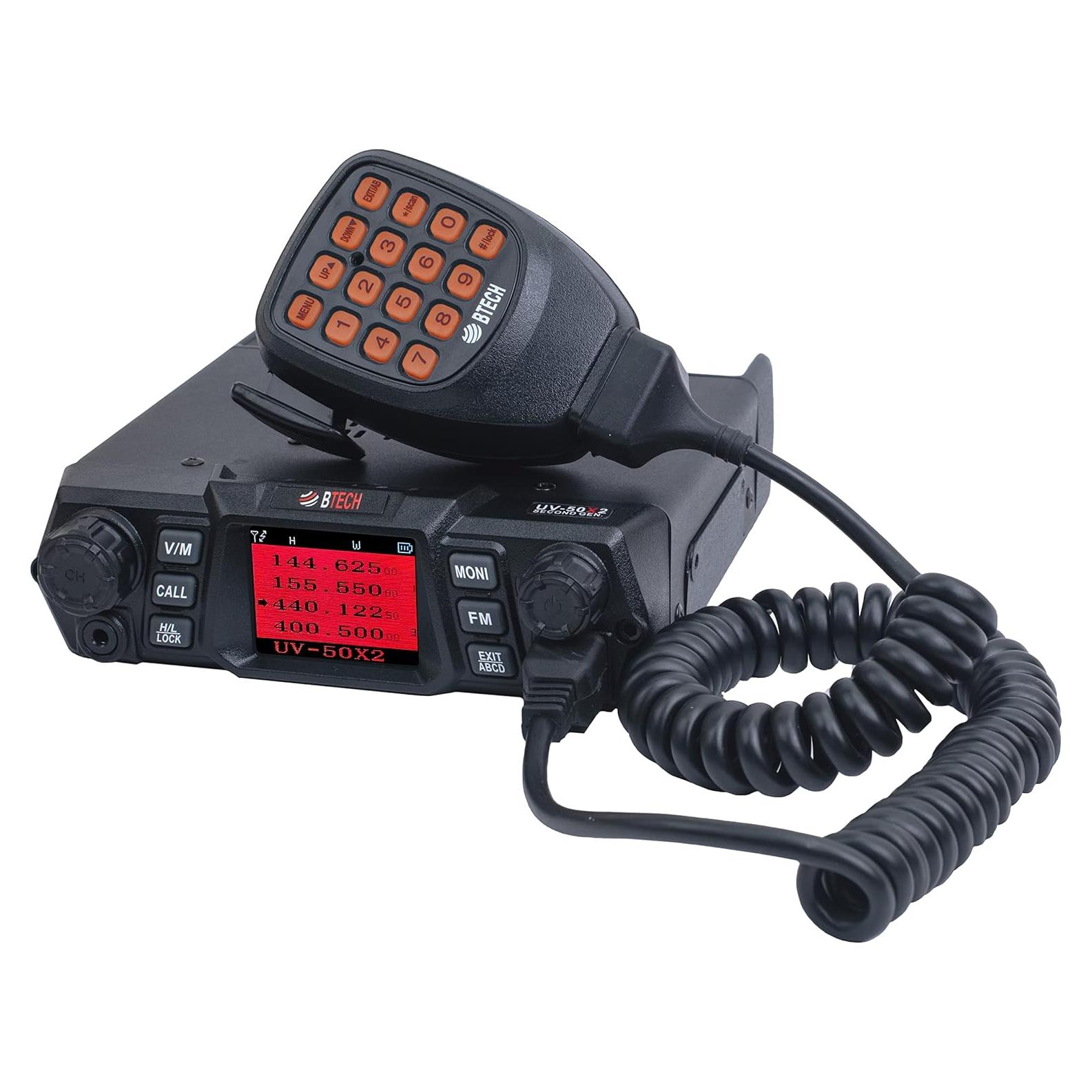 Radio Móvil BTECH UV-50X2 50W Doble Banda VHF UHF