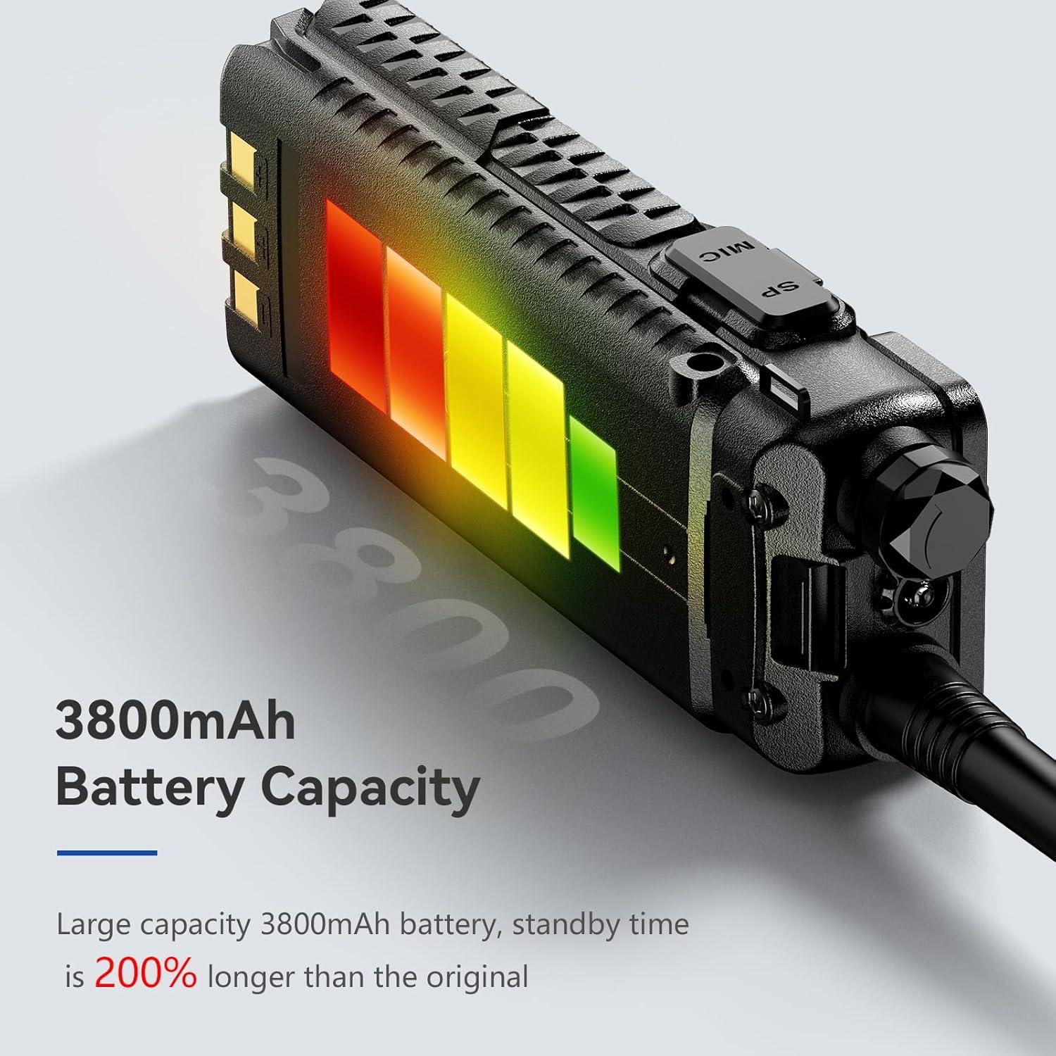 Walkie Talkie Baofeng UV-5R Pro 8W VHF UHF 3800mAh