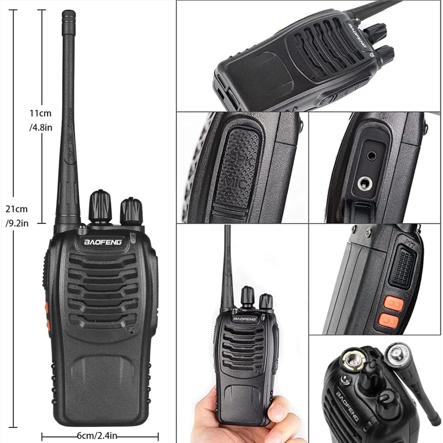 Paquete de 12 Walkie Talkies Baofeng BF-888S Recargables