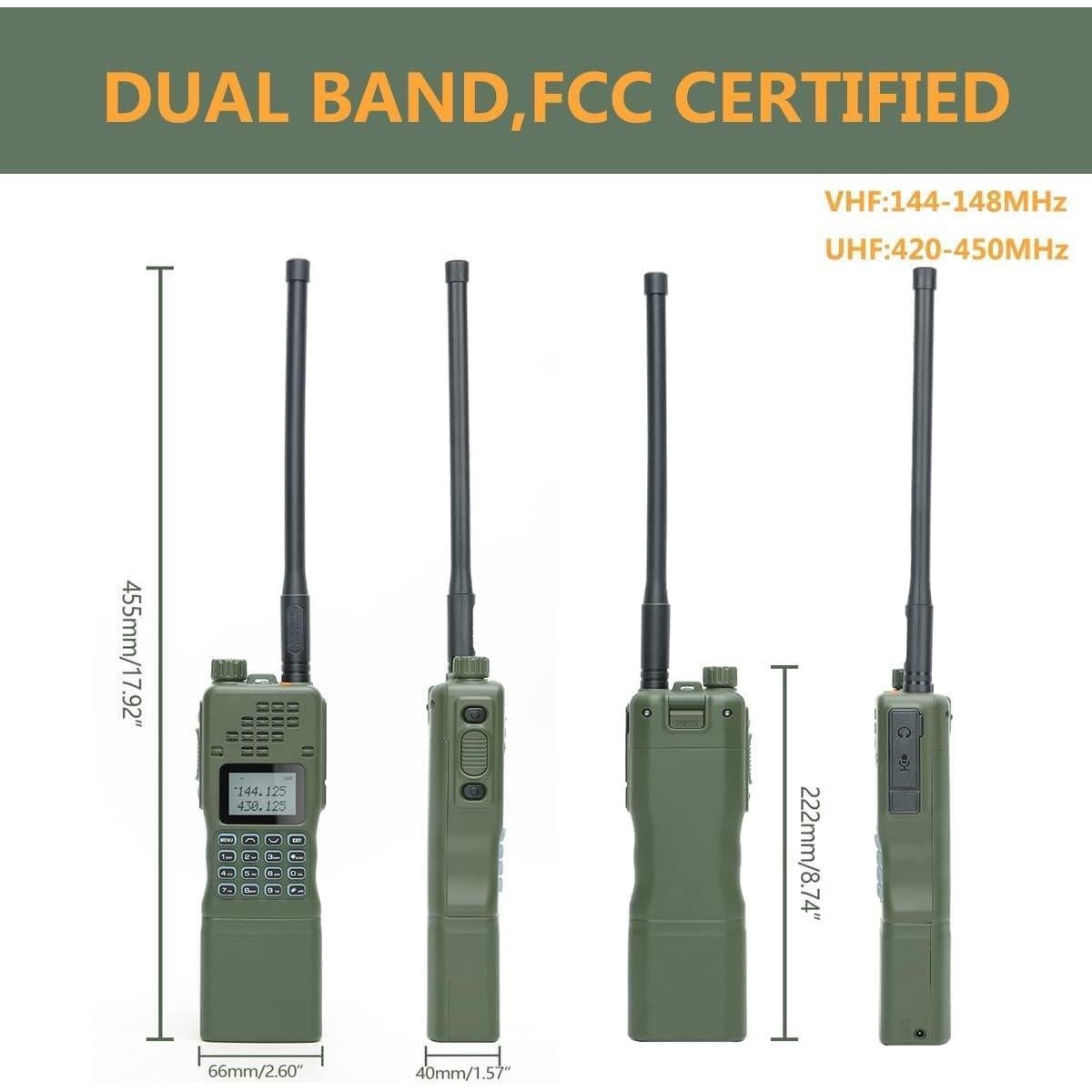 Walkie Talkie Baofeng AR-152 10W Grado Militar Verde