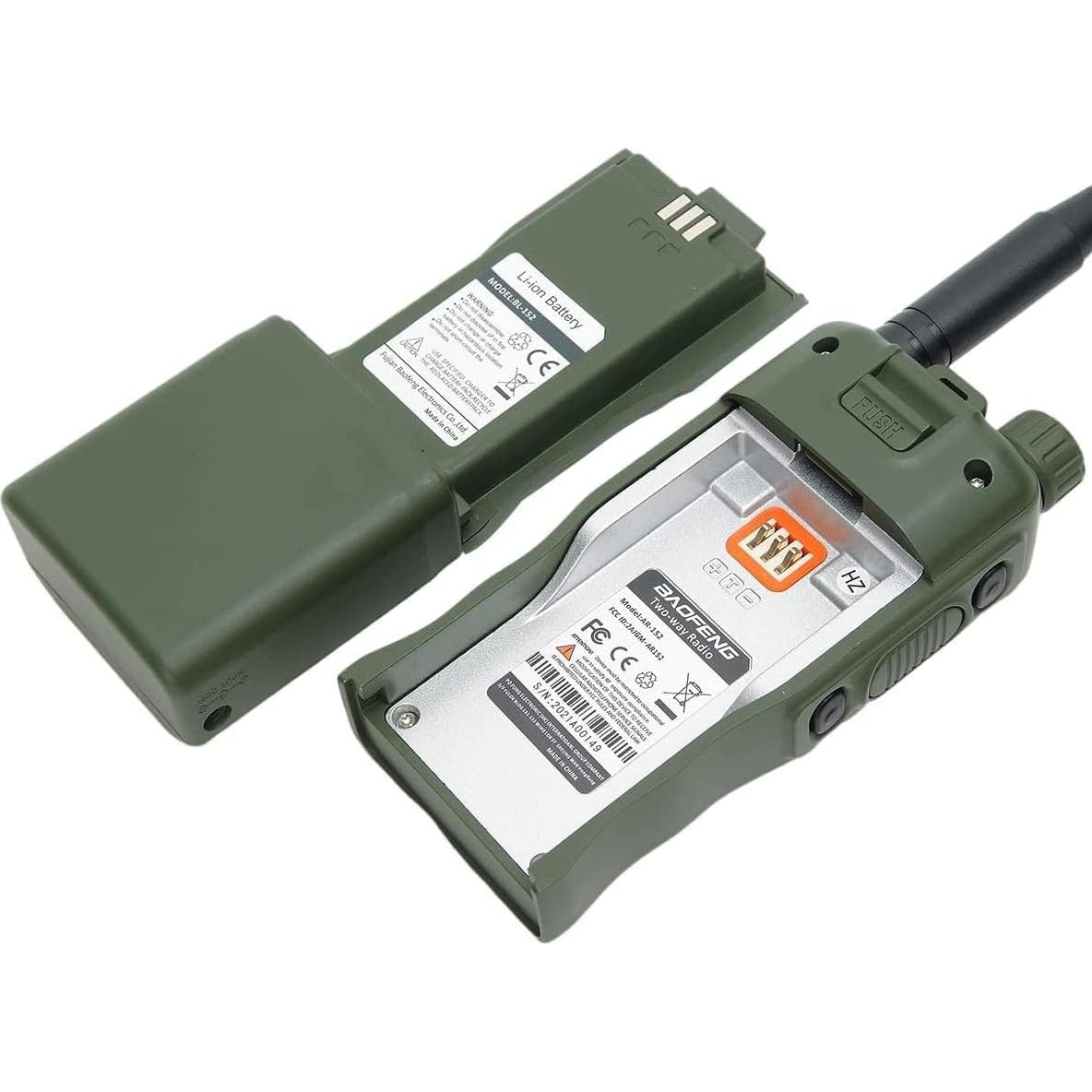 Walkie Talkie Baofeng AR-152 10W Grado Militar Verde