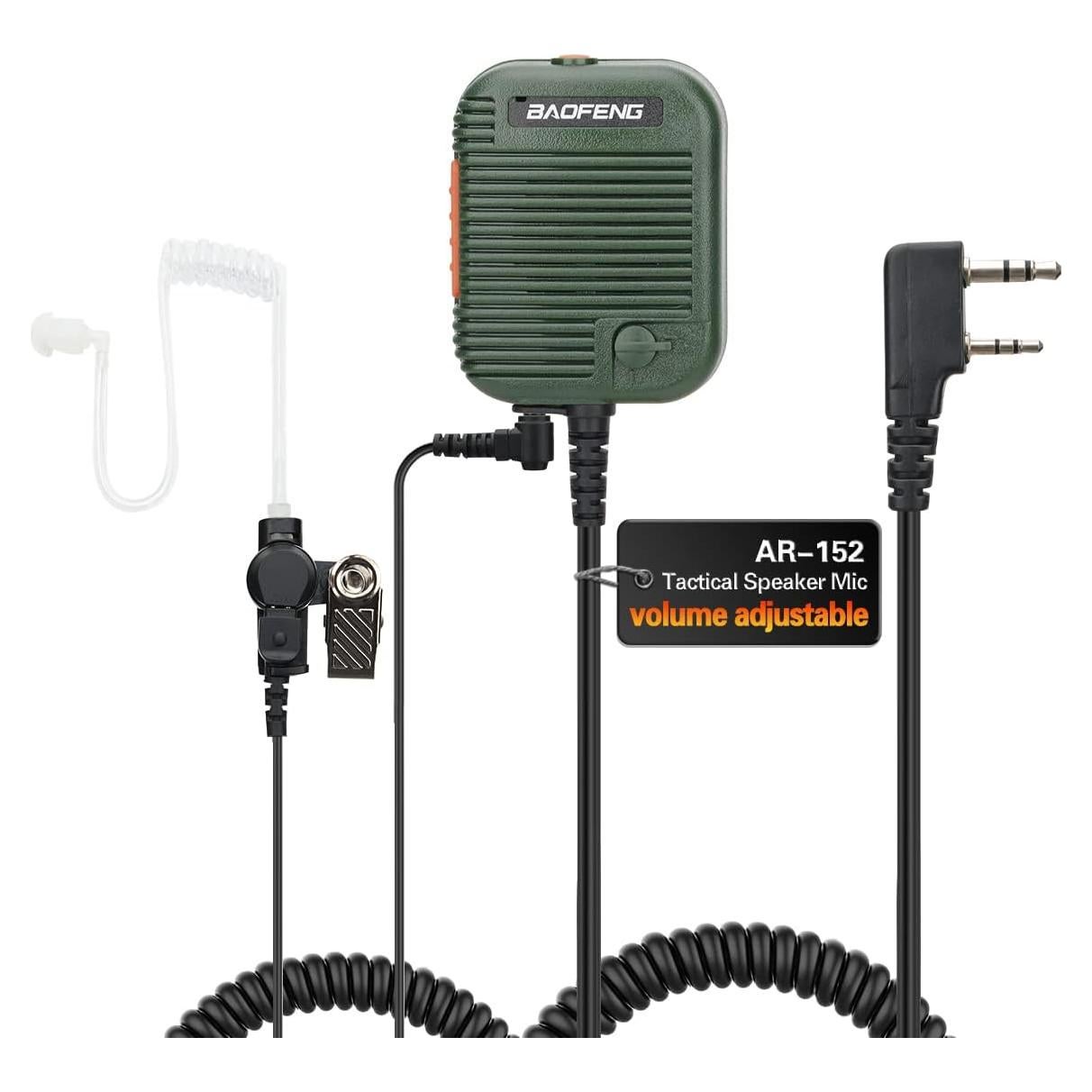 Micrófono de altavoz ajustable BAOFENG AR-152 para radio