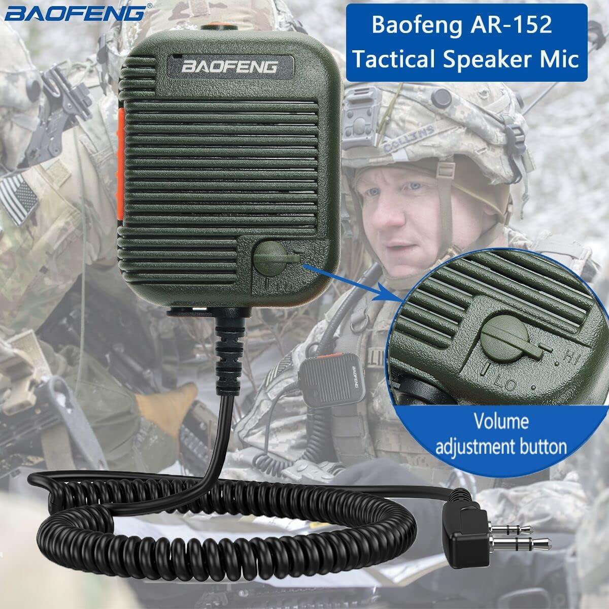 Micrófono de altavoz ajustable BAOFENG AR-152 para radio