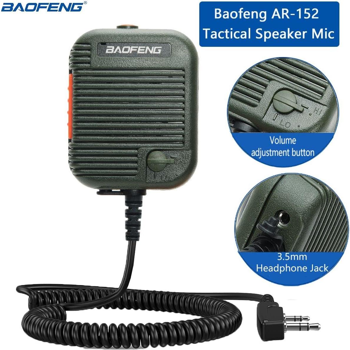 Micrófono de altavoz ajustable BAOFENG AR-152 para radio