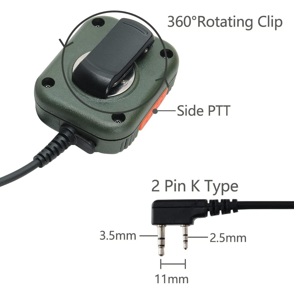 Micrófono de altavoz ajustable BAOFENG AR-152 para radio