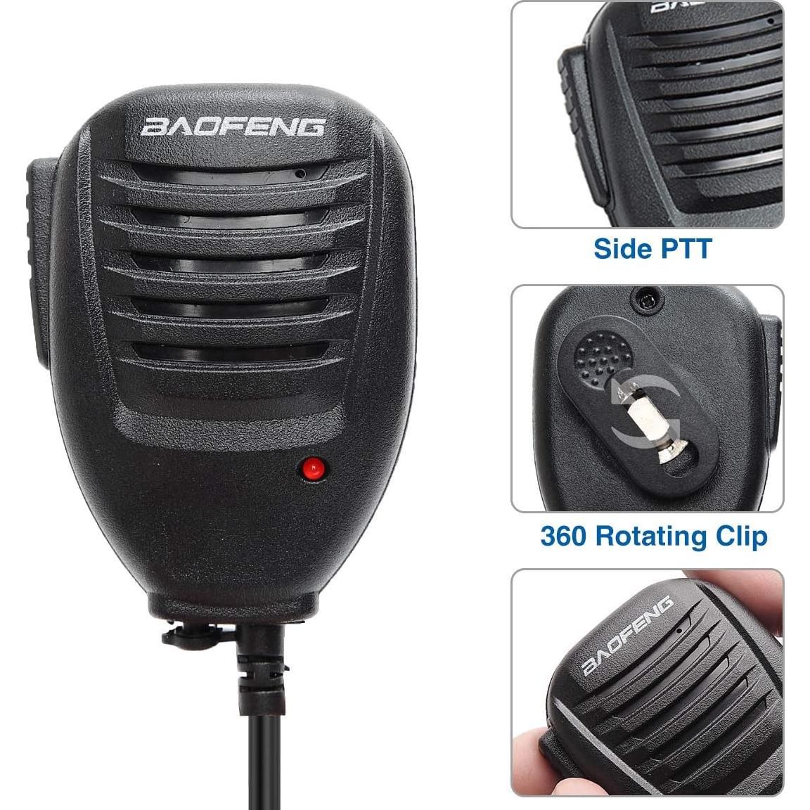 Micrófono de Altavoz Baofeng UV-5R para Radio Ham