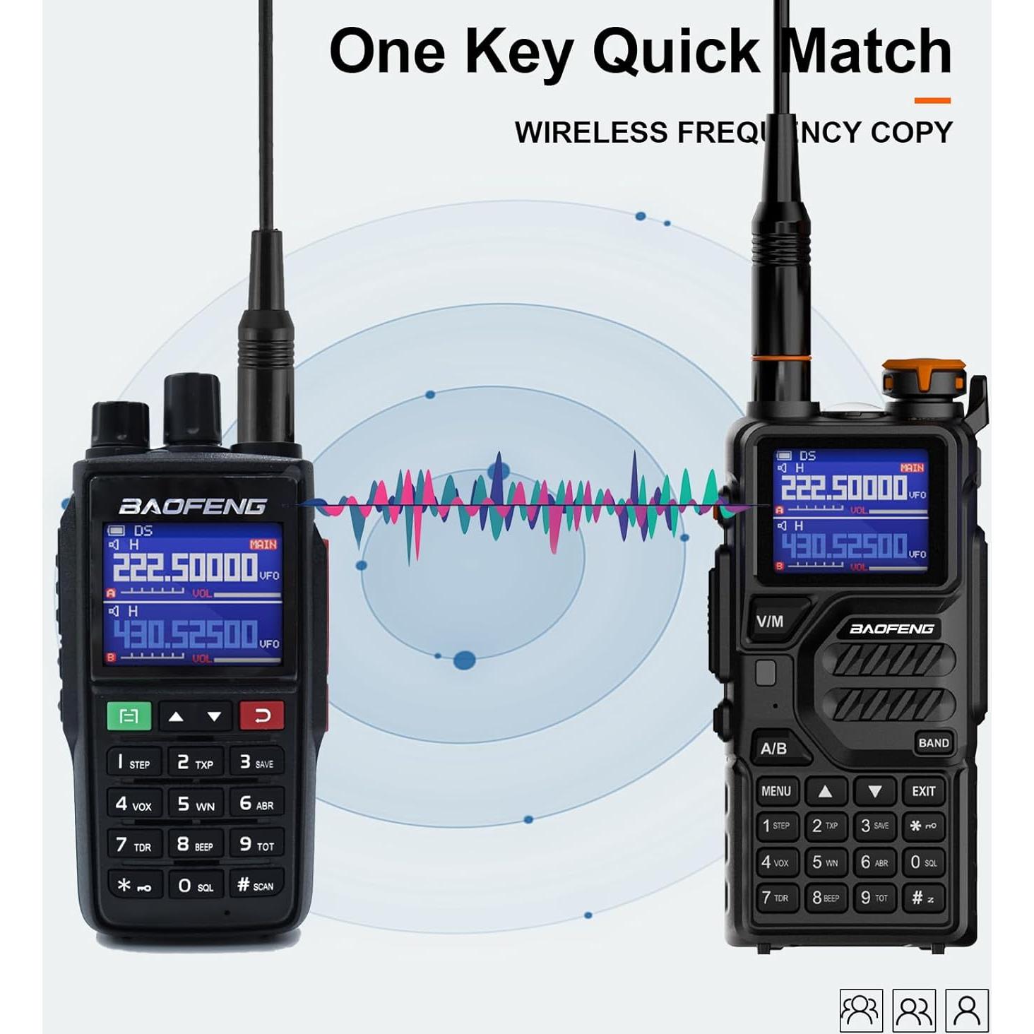 Walkie Talkie BAOFENG UV-22 Radio Bidireccional Carga Tipo-C