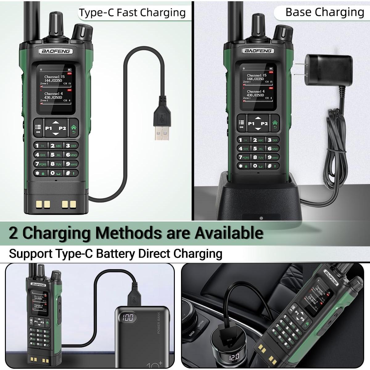 Radio DMR Portátil Baofeng DM-32UV con GPS y Batería 2500mAh