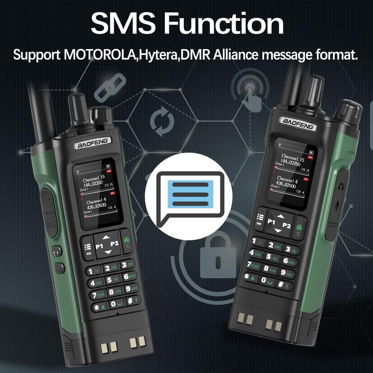 Radio DMR Portátil Baofeng DM-32UV con GPS y Batería 2500mAh