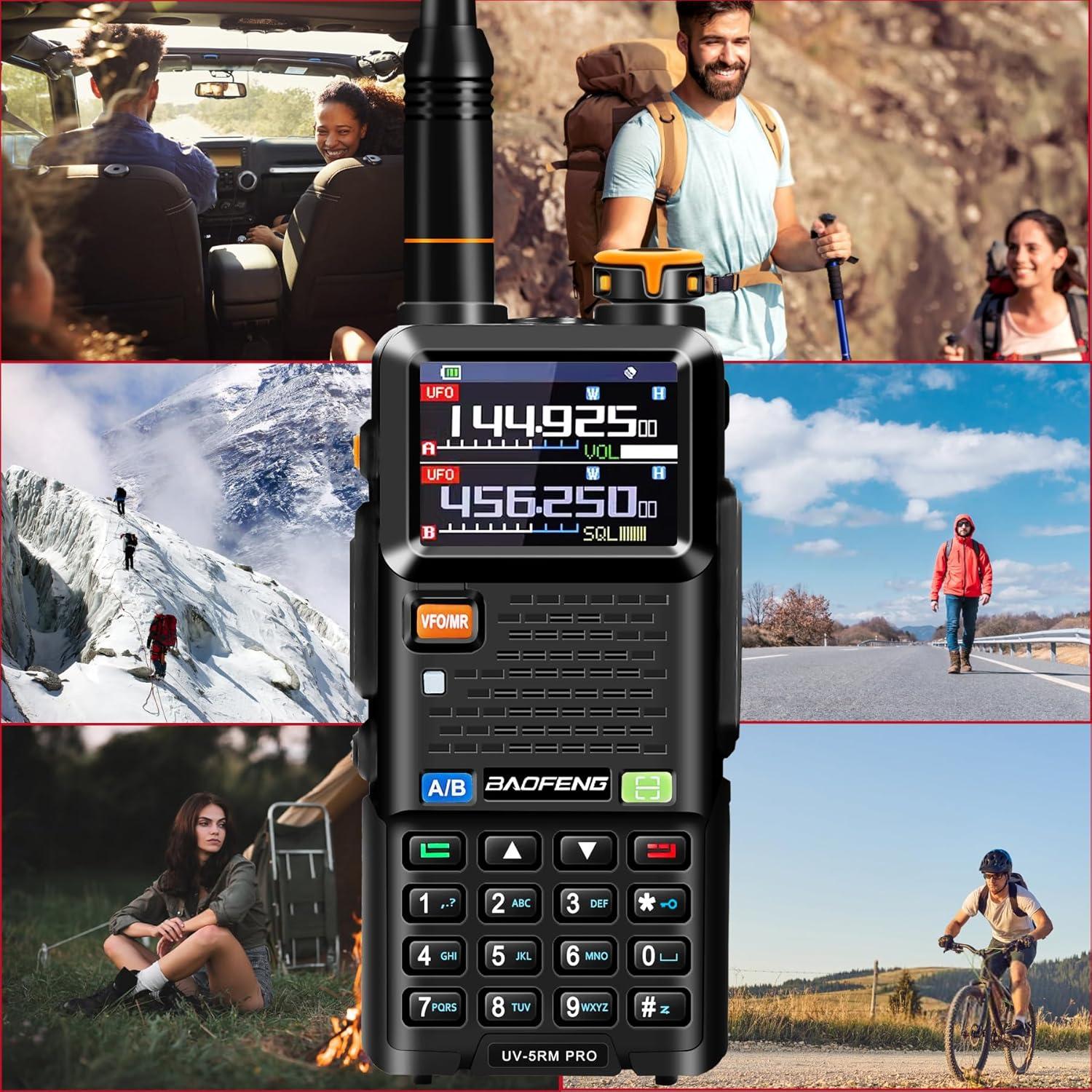 Radio BAOFENG UV-5RM PRO GPS 10W Portátil 2500mAh