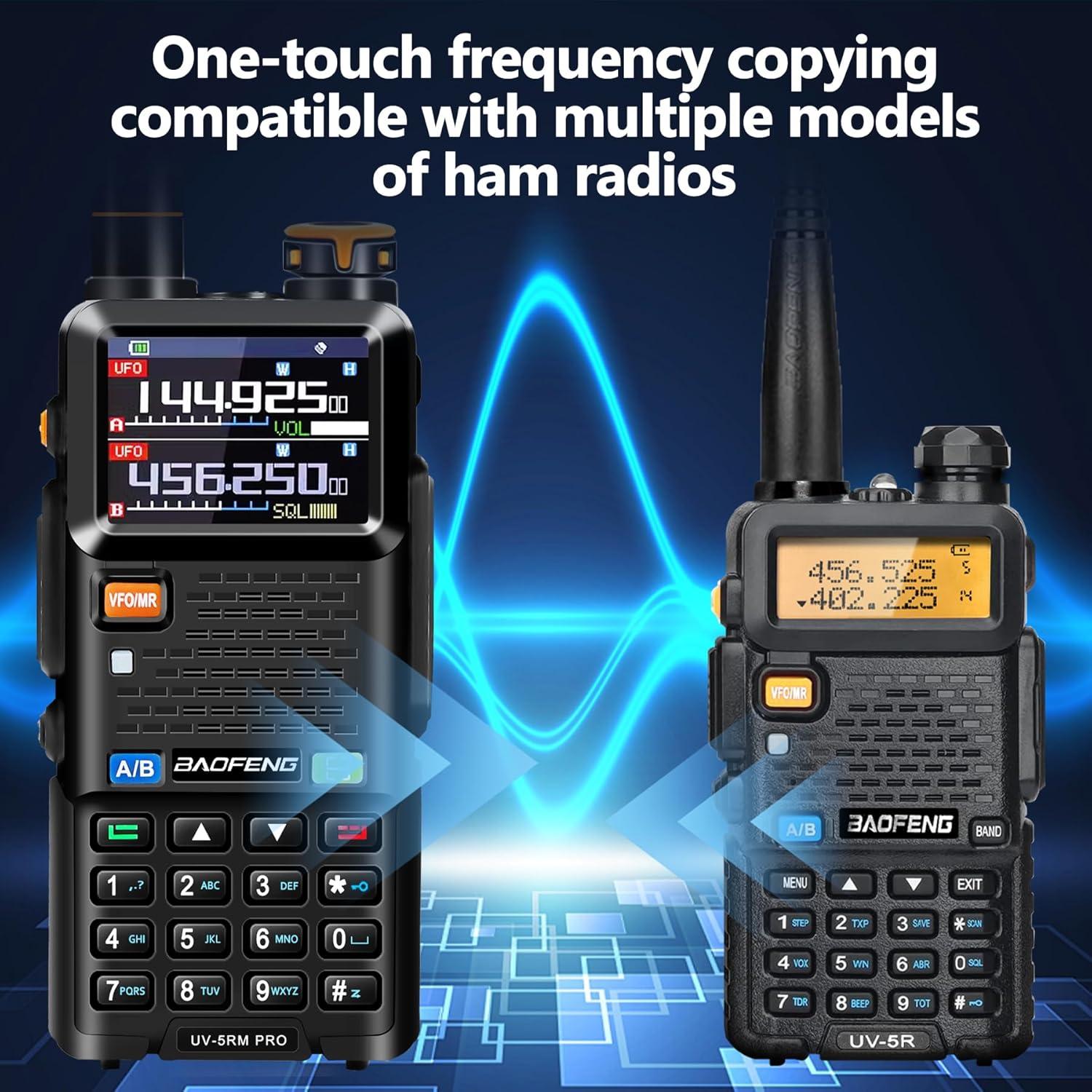 Radio de Ham BAOFENG UV-5RM PRO GPS 10W con 2 Baterías