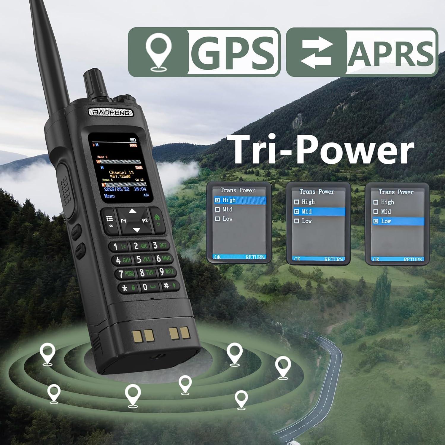Radio DMR BAOFENG DM-32 10W GPS APRS Multi-Banda